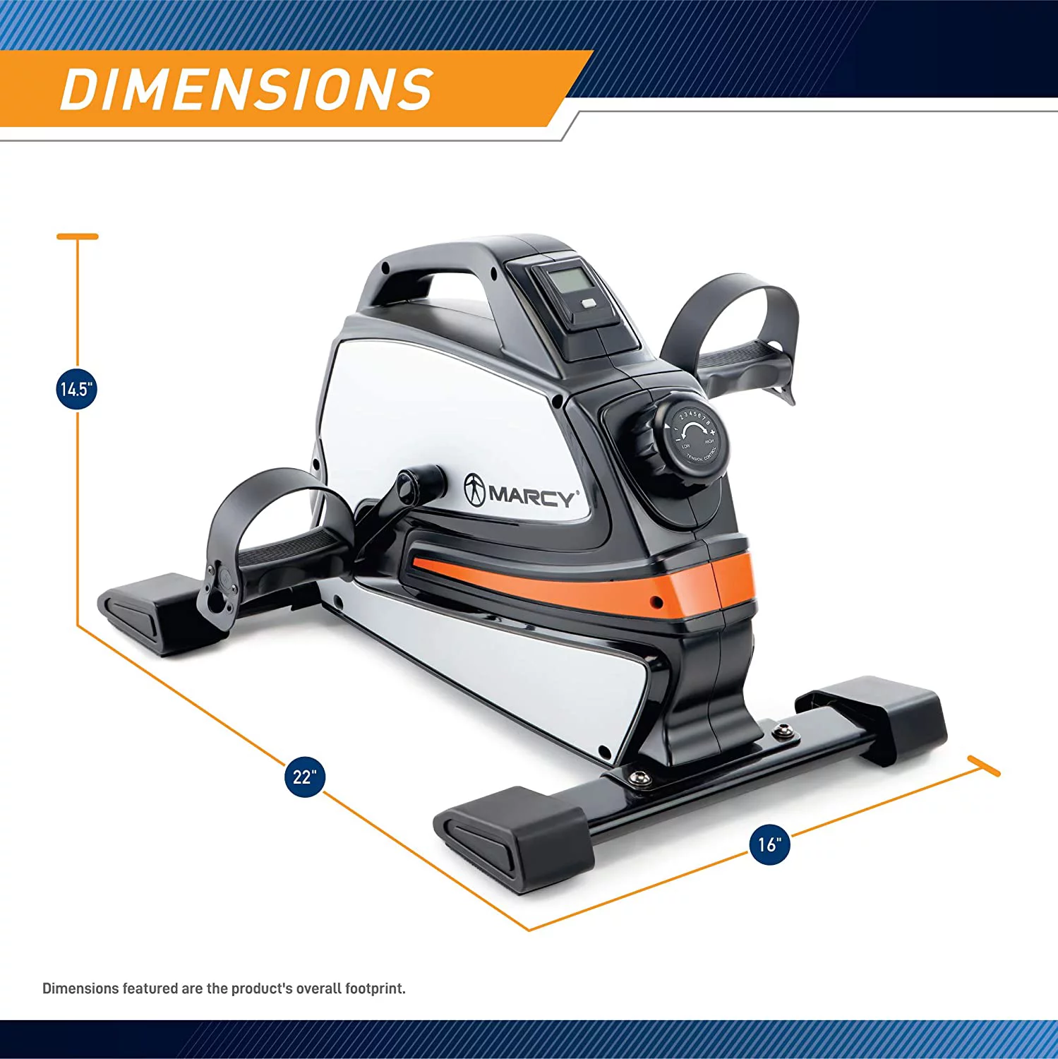 Marcy NS-9200 Portable Magnetic-Mini Cycle, Compact Cardio Exerciser Bundle with Deco Gear Magnetic Wireless Sport Earbuds + Workout Cooling Sport Towel + Deco Essentials 27 Ounce Water Bottle