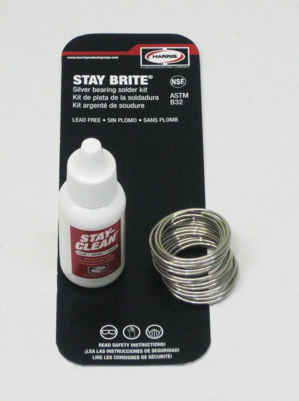 Brite Silver Bearing Solder & Stay Clean Liquid Flux Kit