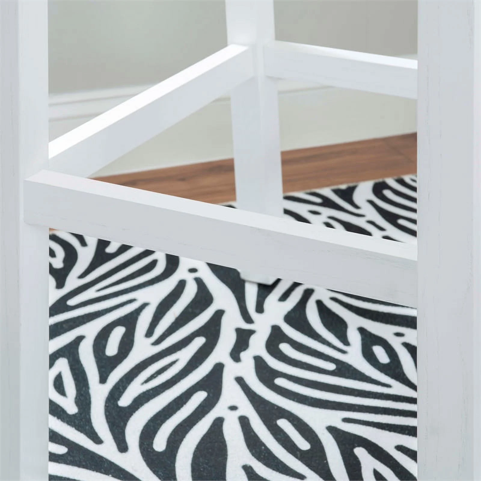 Linon Malvern Solid Wood Commercial Grade Set of Two Barstools in White