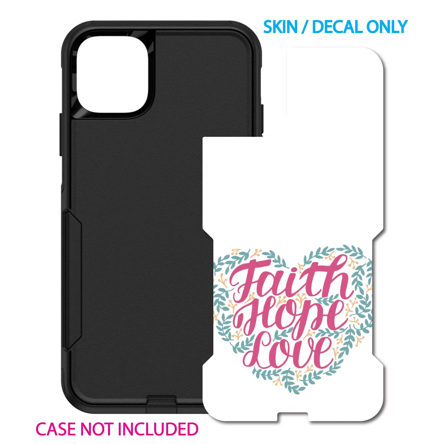 DistinctInk Custom SKIN / DECAL compatible with OtterBox Commuter for iPhone 11 Pro MAX (6.5