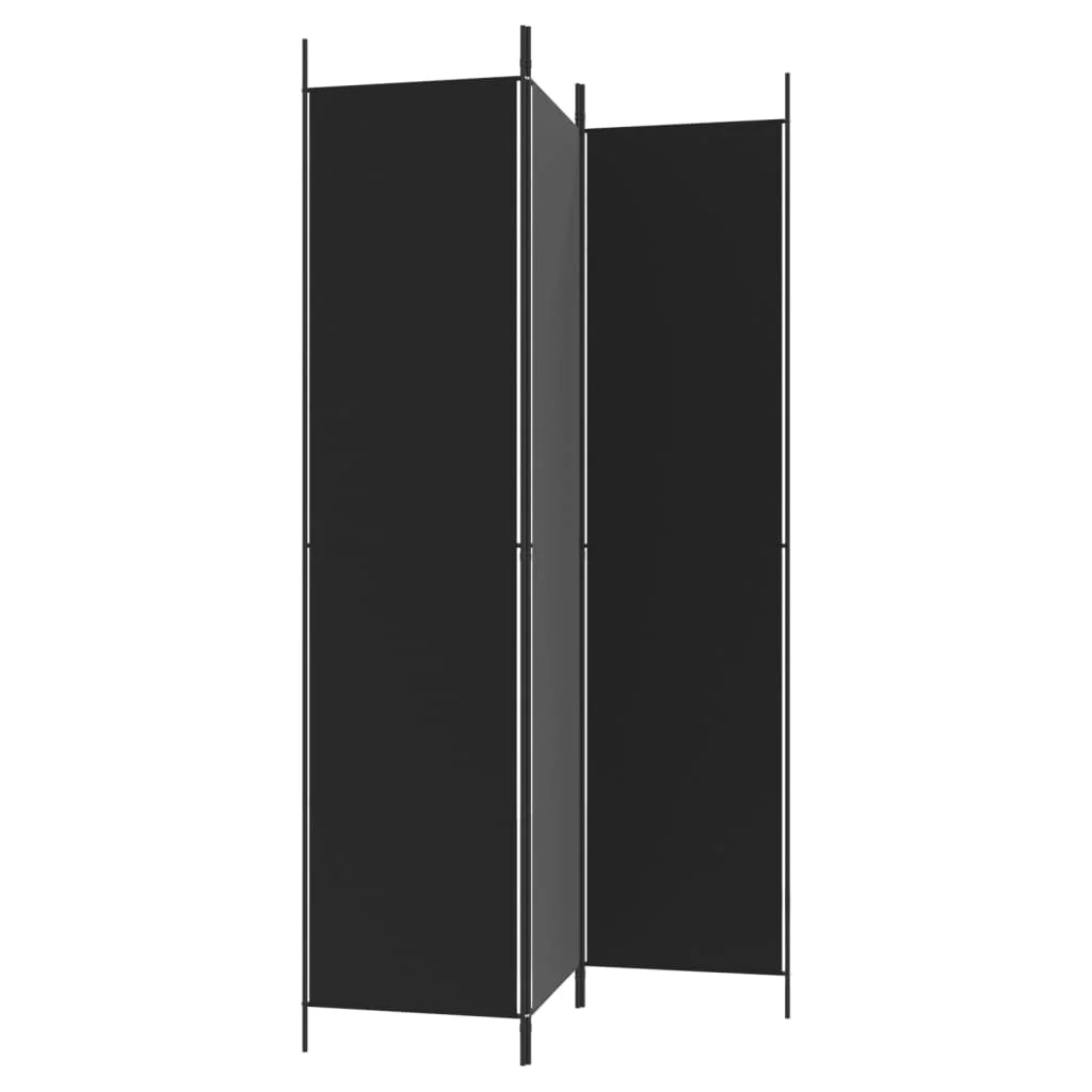 Anself 3-Panel Room Divider Black 59.1