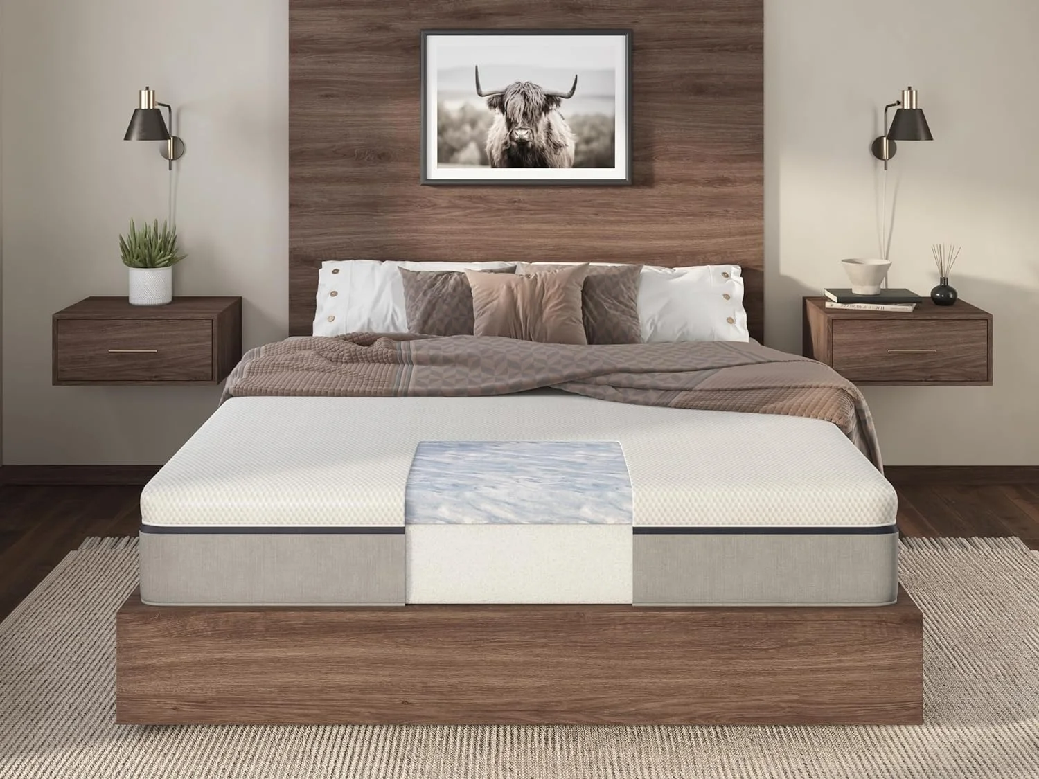 YILAN Classic Mattress 10 Inch | Made in The USA | Fiberglass-Free Cool Touch Cover | Bed in a Box | CertiPUR-US & OEKO-TEX100 Certified Foams (King (U.S. Standard))