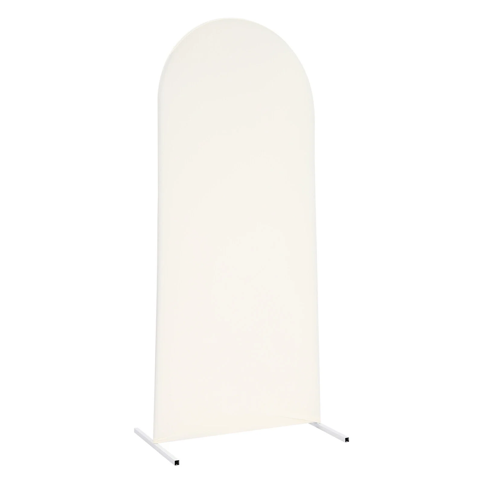 6ft Beige Wedding Arch Backdrop Stand Gold White Metal Arch Backdrop Stand 180cm