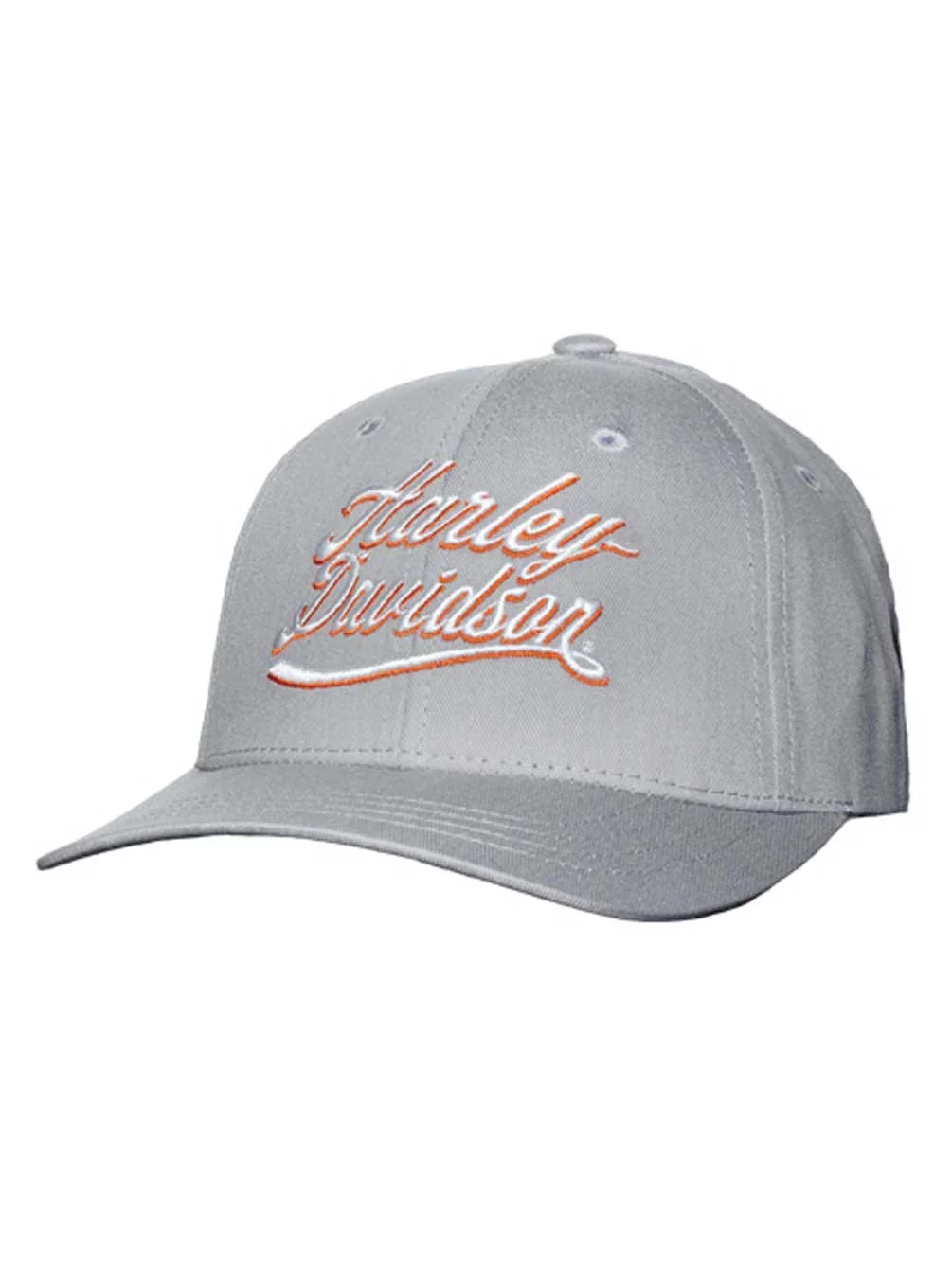 Harley-Davidson Women's Cursive Curved Bill Slide Buckle Baseball Cap - Gray, Harley Davidson