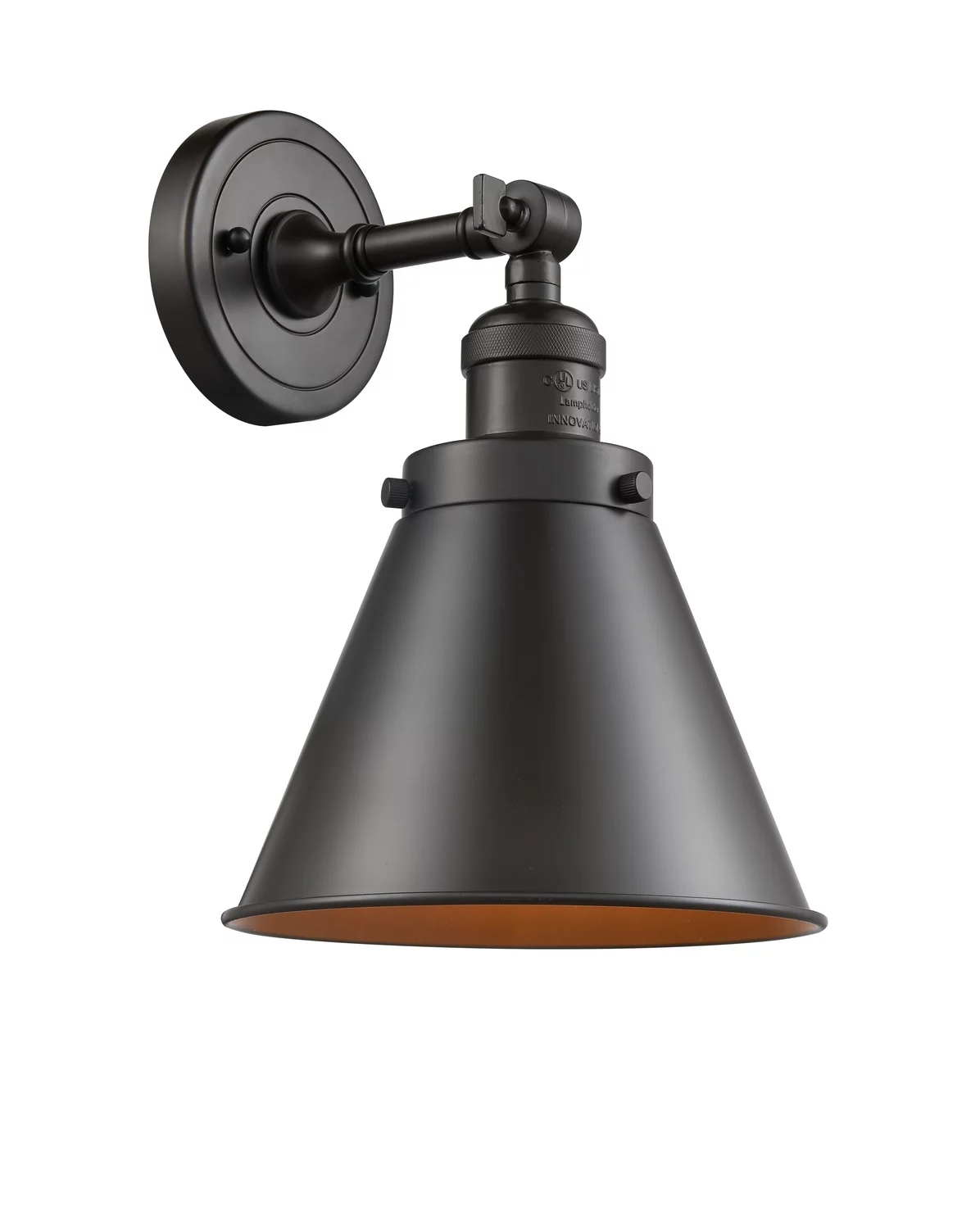 Innovations 203-OB-M13-OB-LED Transitional One Light Wall Sconce from Franklin Restoration collection in Bronze / Dark finish,