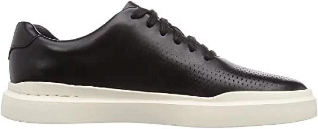 Cole Haan Grandpro Rally Laser Cut Black Leather Lace Up Sneaker-Wide