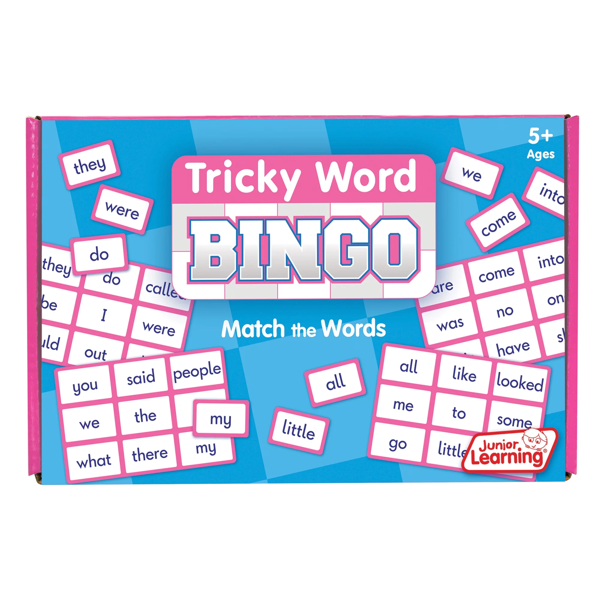 Tricky Word Bingo Board Game with  Educational Learning, by Junior Learning