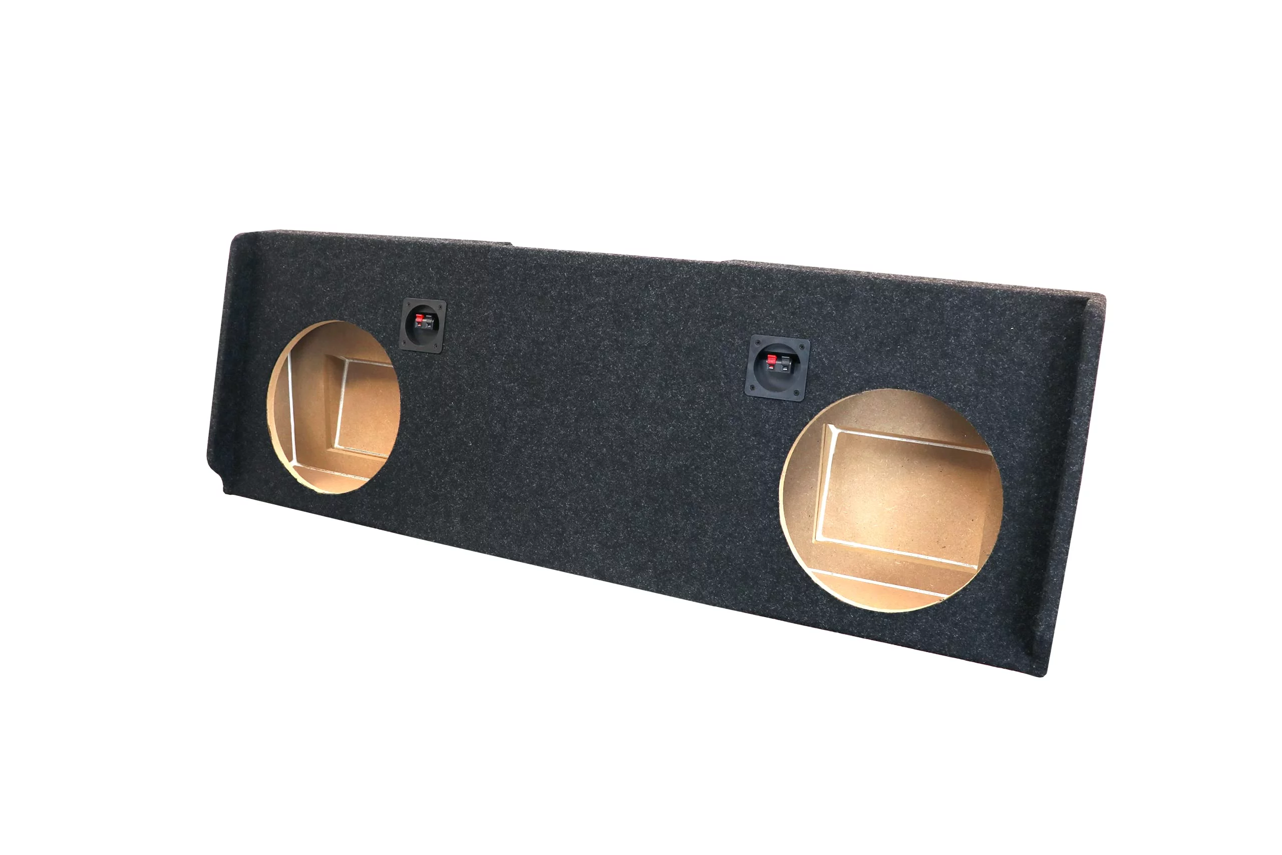 Atrend - Bbox A182-12CPA Dual 12” Sealed Subwoofer Enclosure Fits 2007-2013 Chevrolet/GMC Silverado/Sierra Crew cab, Black