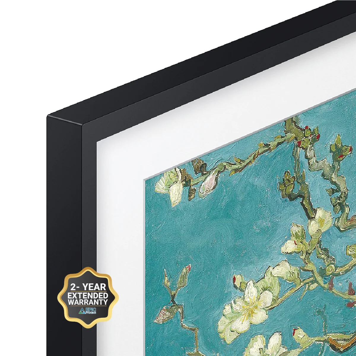 SAMSUNG 55-Inch Class QLED 4K The Frame LS03B Series, with an Additional 2 YR Warranty by Epic (QN55LS03BAFXZA Latest Model)