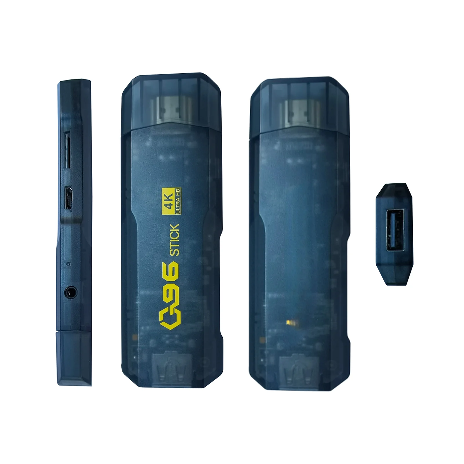 BOXPUT 2024 Q96 Android TV Stick Android 10.0 Allwinner H313 4K TV Stick 2.4G/5G Dual WiFi Smart TV Stick with IR Remote Control(1GB RAM + 8GB ROM)