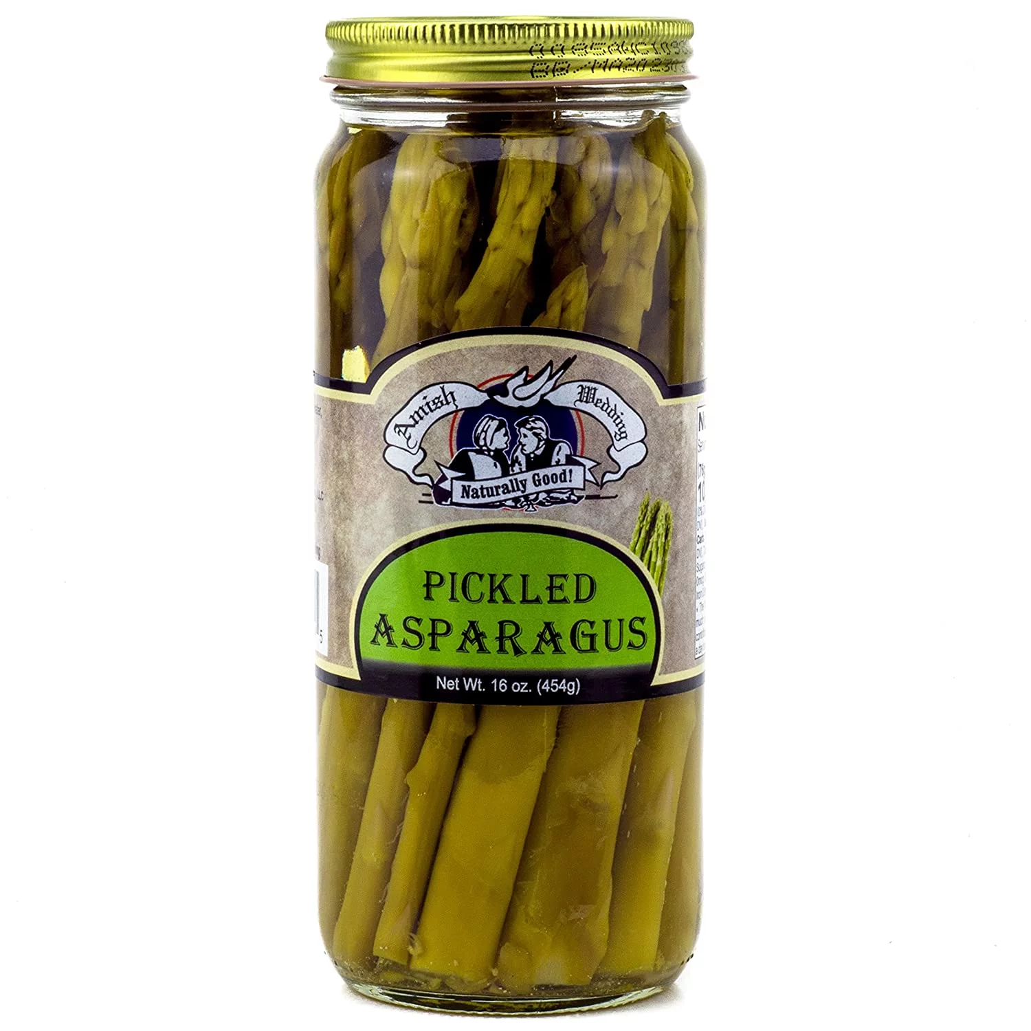 Amish Wedding Naturally Good Zesty Pickled Asparagus,- 2-Pack 16 oz. Jars