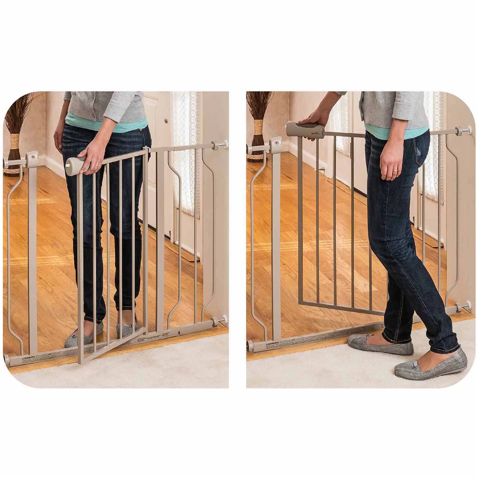 Evenflo Easy Walk-Thru Pressure-Mounted Pass-Through Gate, 29
