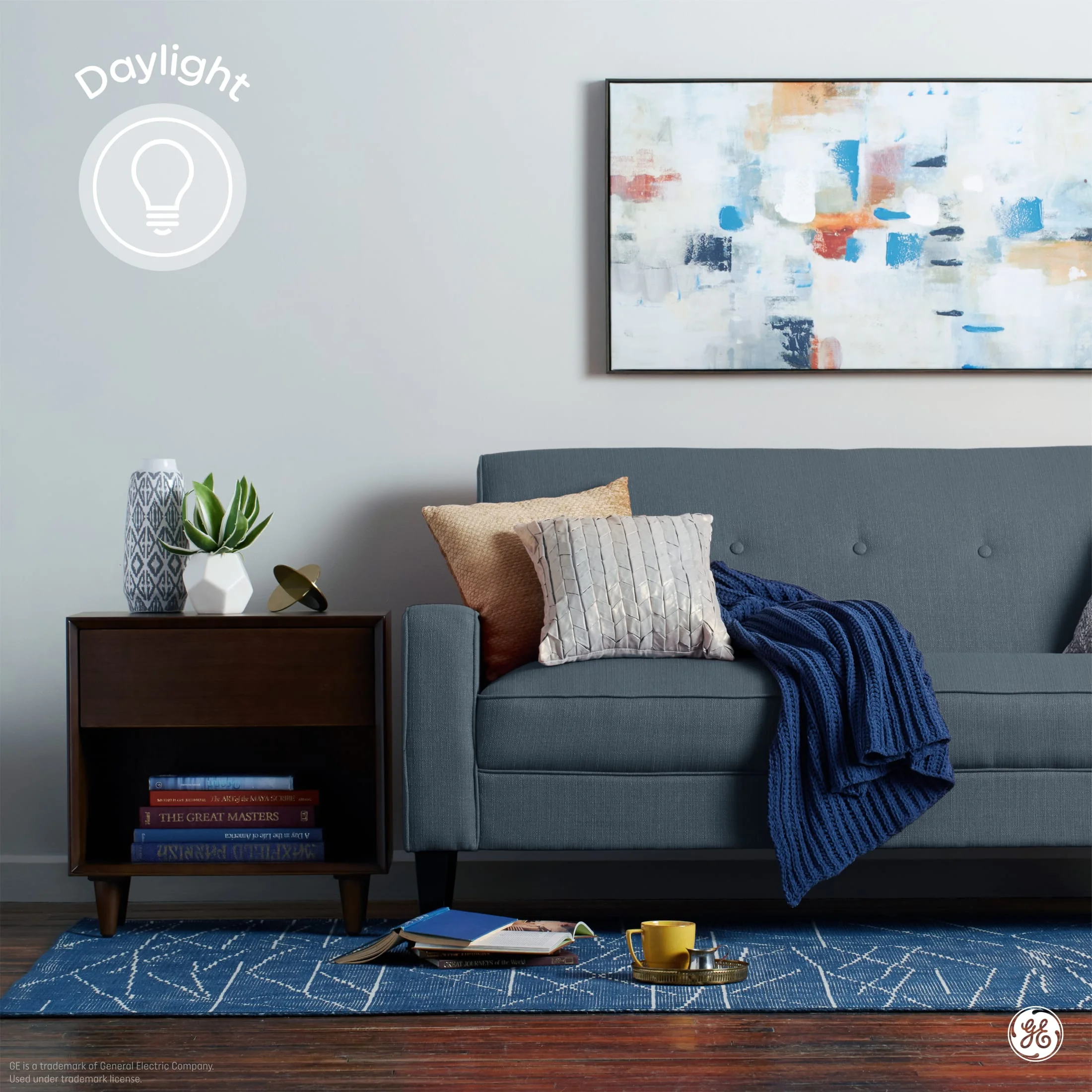 GE A19 LED Light Bulbs, 100 Watt, Daylight, 13yr, 4pk CEC