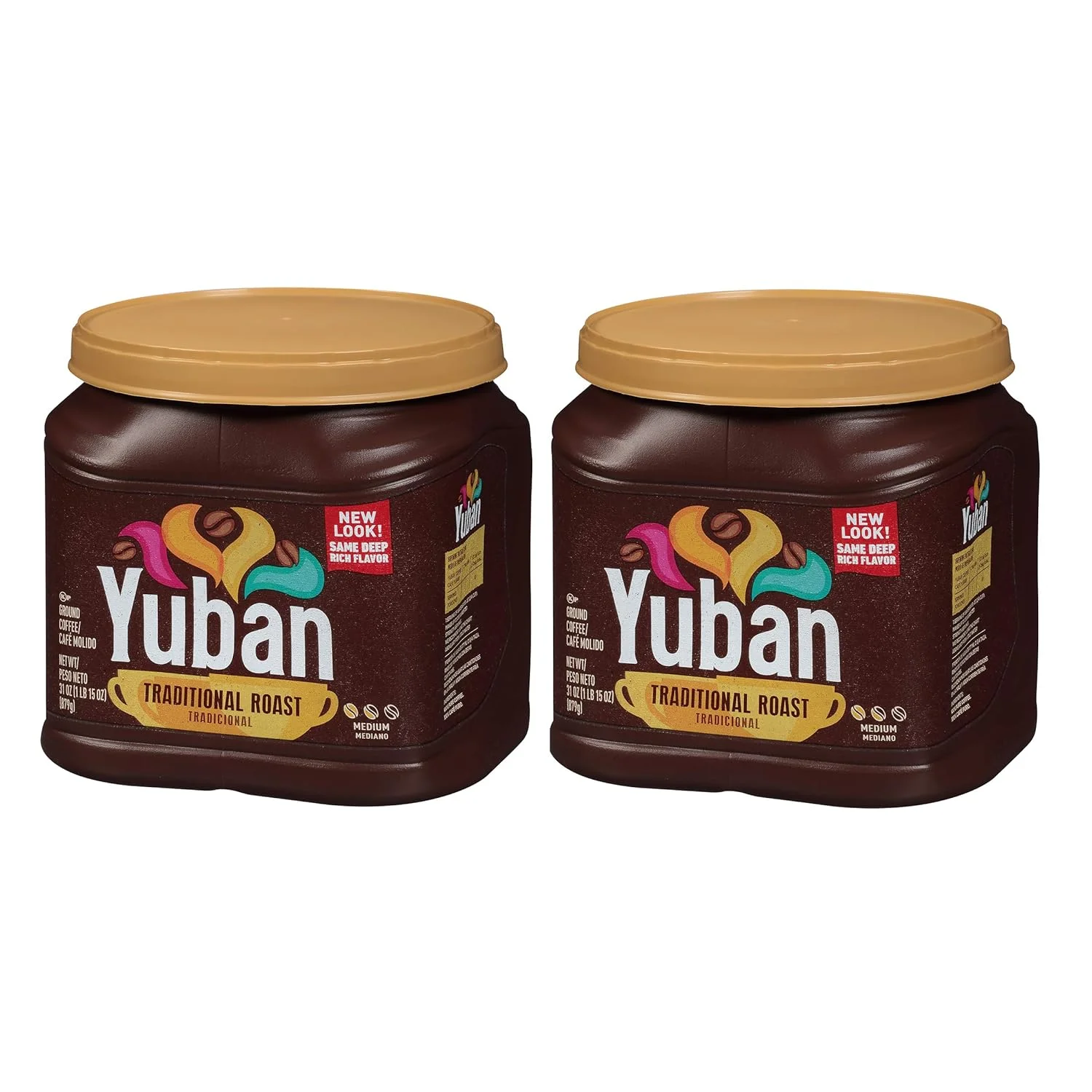 Yuban Traditional Medium Roast Ground Coffee (31 oz Canisters, Pack of 2)
