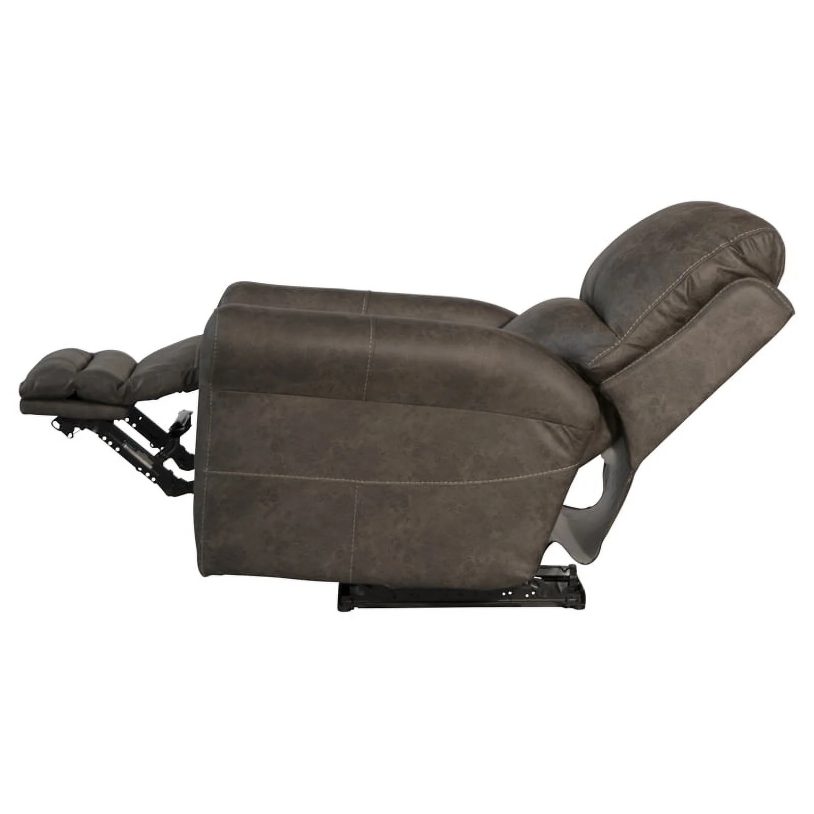 Graves Power Wall Hugger Recliner in Gray Polyester Fabric
