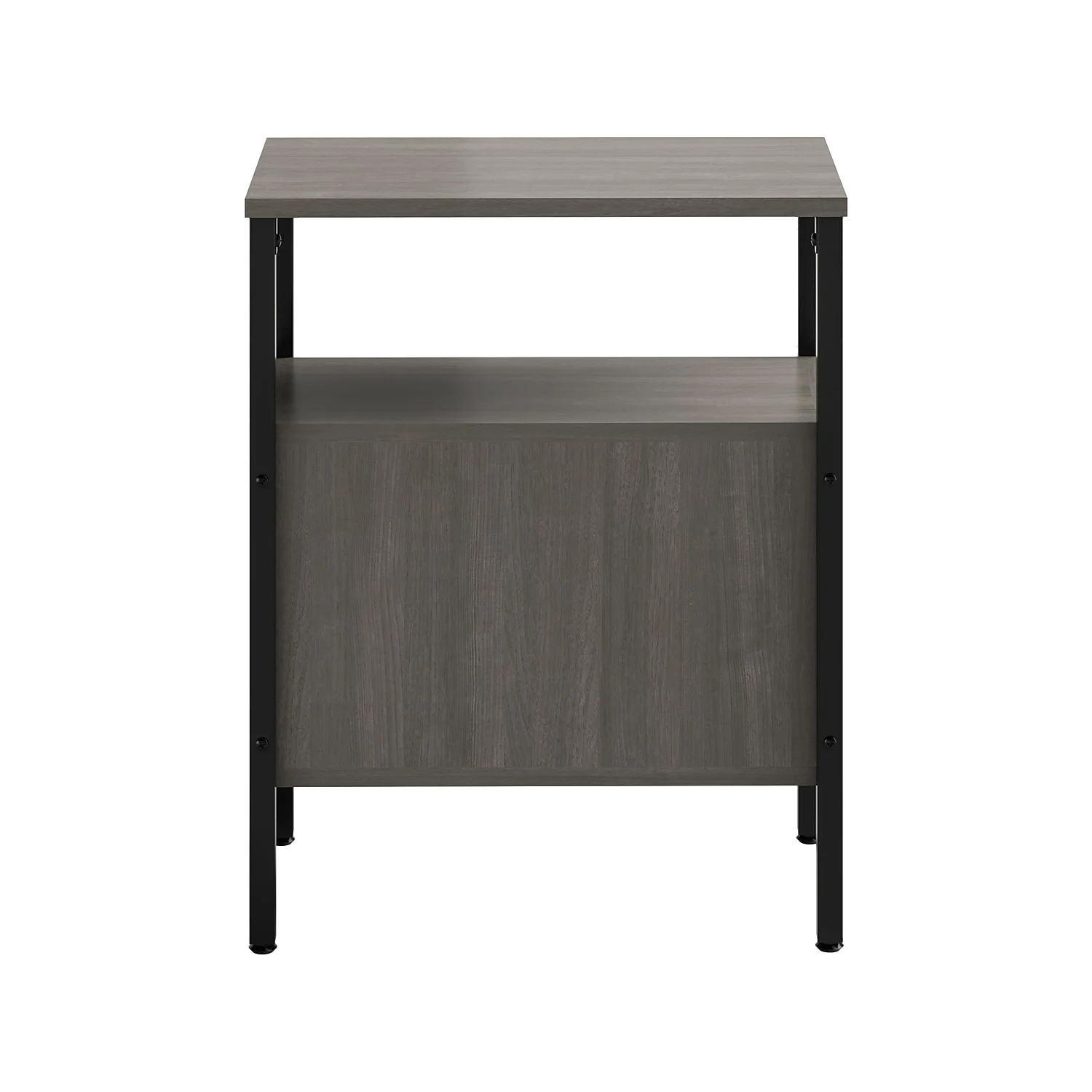 Safco Simple Storage Organizer Display Stand Side Table, Sterling Ash