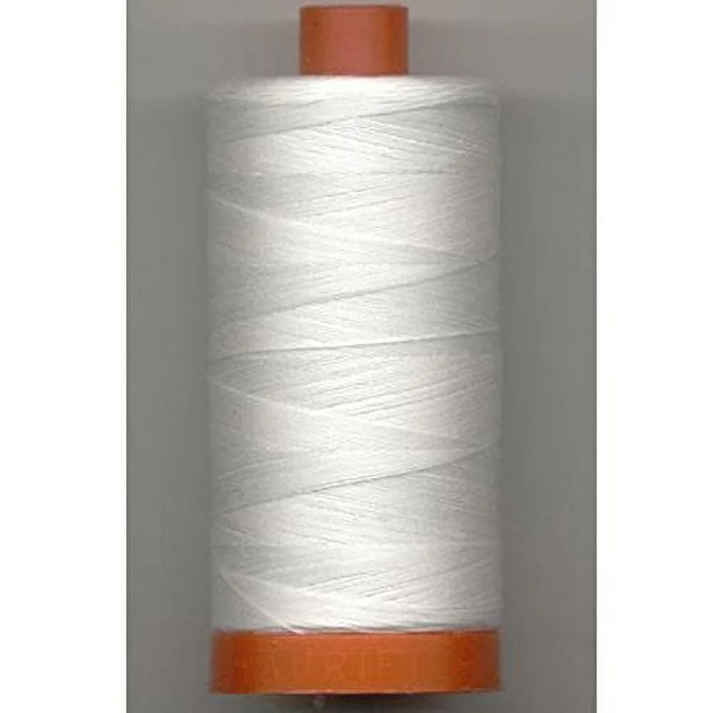 Aurifil A1050-2021 Mako Cotton Thread Solid 50WT 1422Yds Natural White