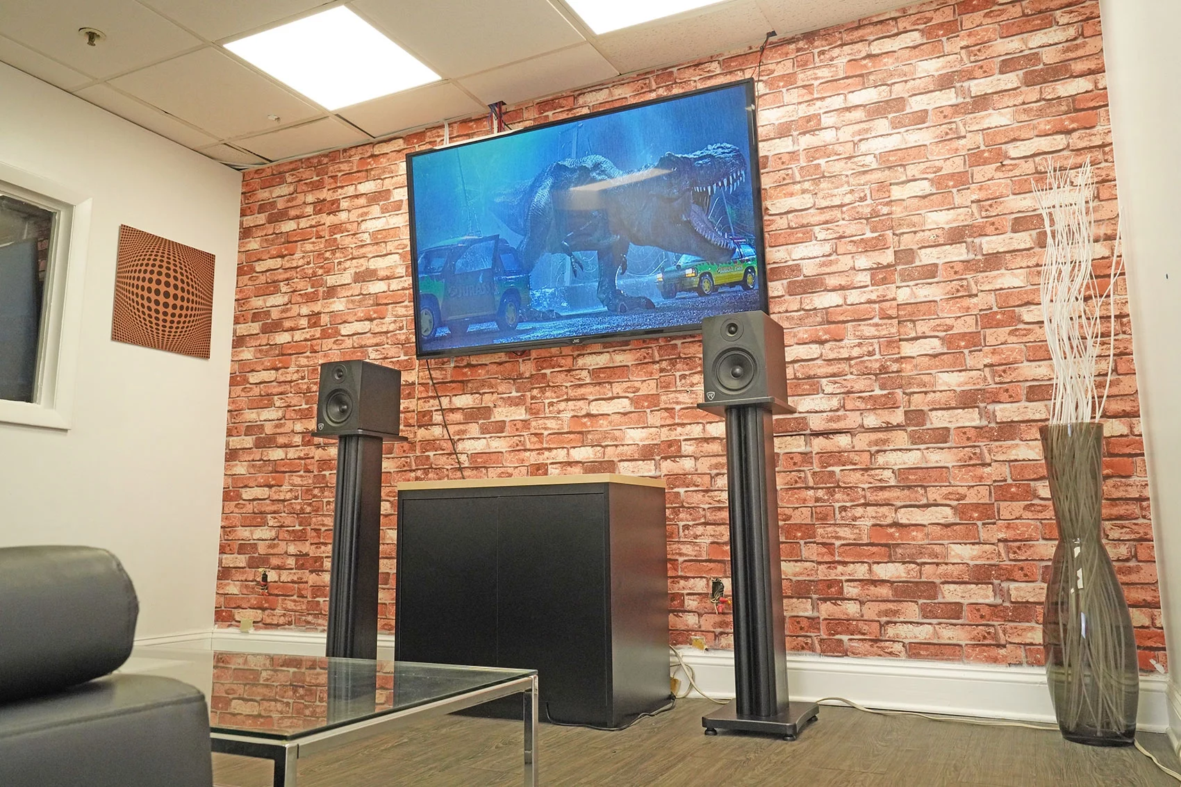 (2) Rockville SS36B Black Wood Grain 36