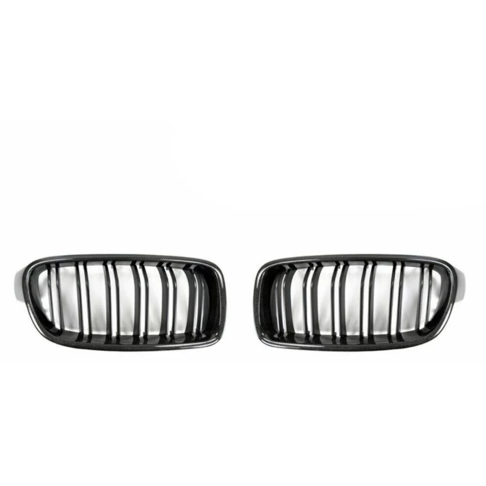 Teledu AutoTecknic Carbon Fiber Front Grille For BMW F30 F31 3-Series 4DR
