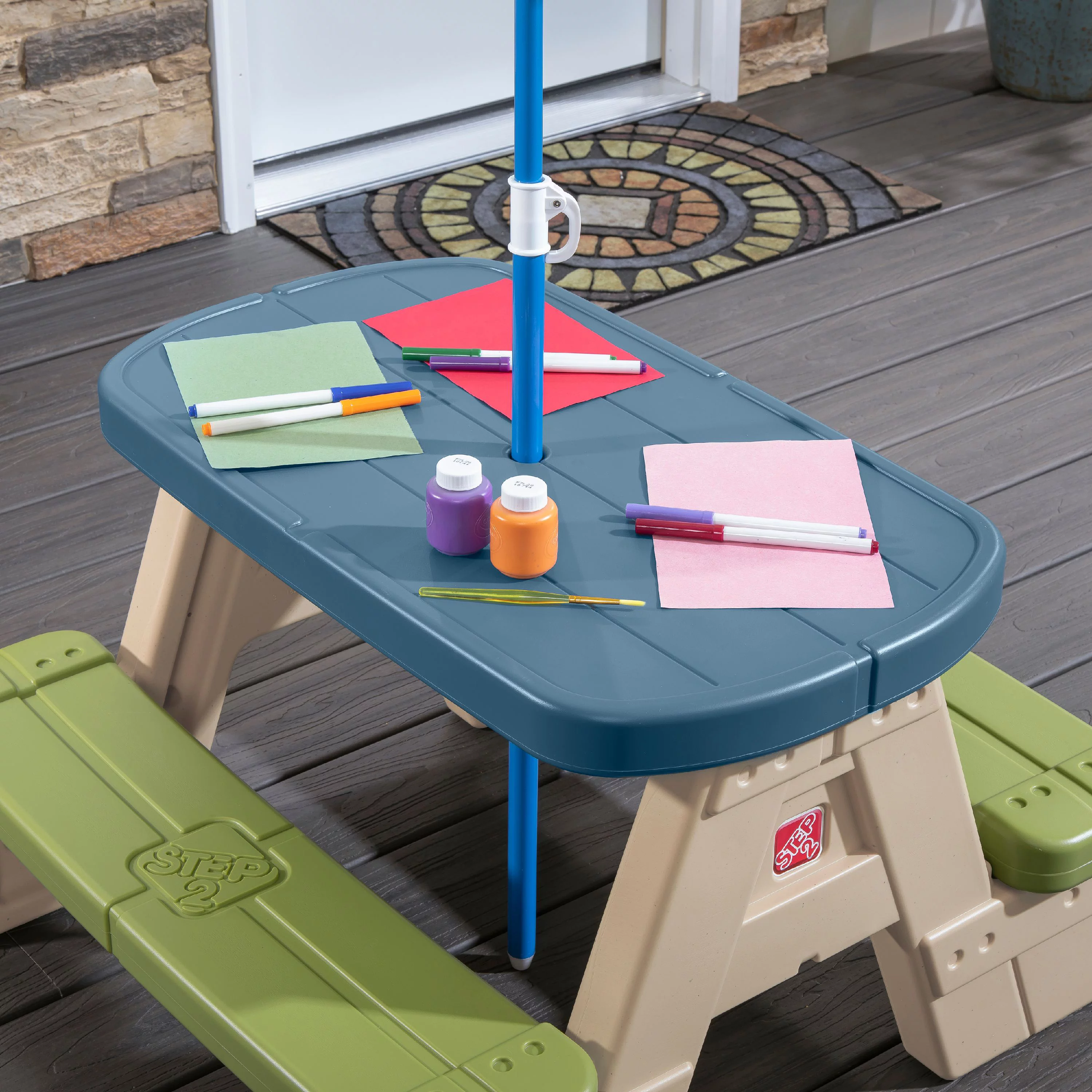 Step2 Sit & Play Kids Picnic Table with Umbrella