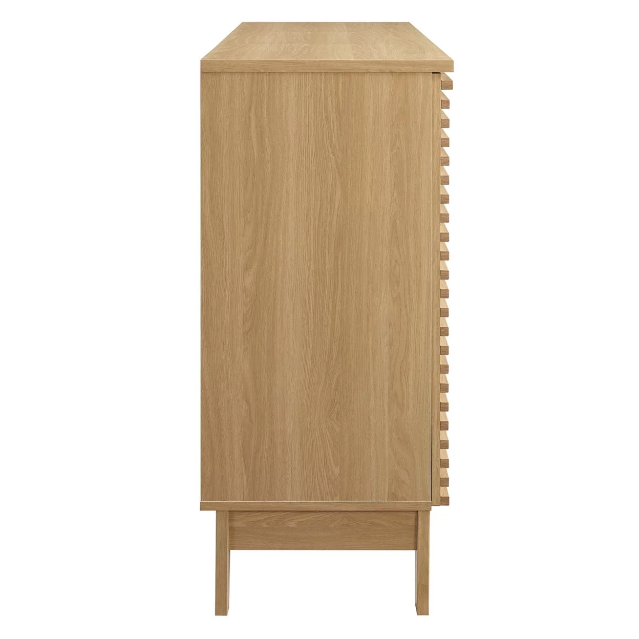 Render Bar Cabinet Oak