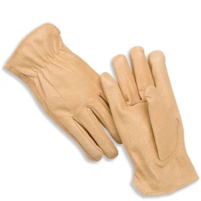 NS Hand Protection Premium Grain Pigskin Leather Driver's Gloves, Small - (4 Pairs)