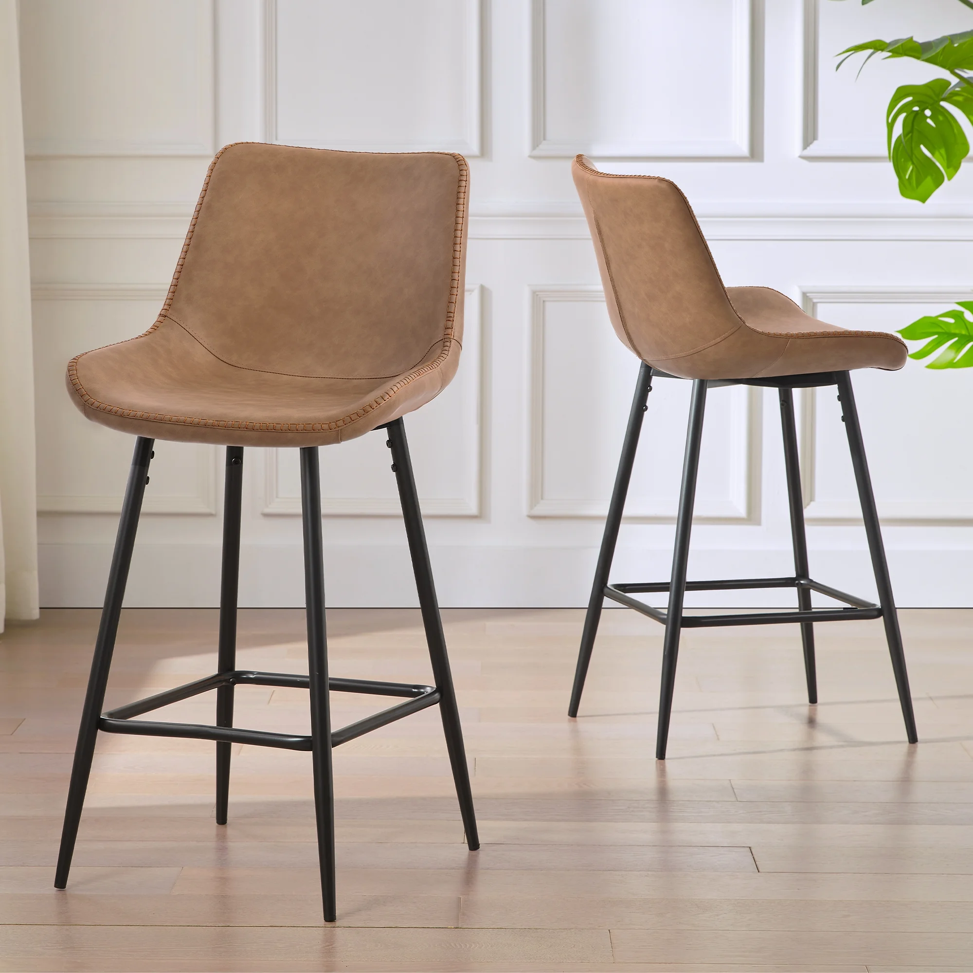 HUIMO Bar Stools Set of 2, 26