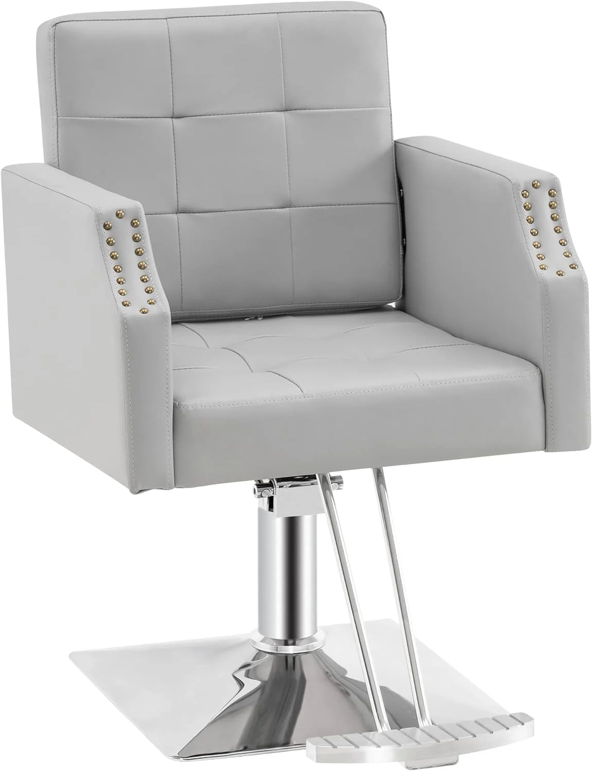 Classic Salon Chair For Hair Stylist,Hydraulic Barber Styling Chair,Beauty Salon Spa Equipment 8818 (Grey)