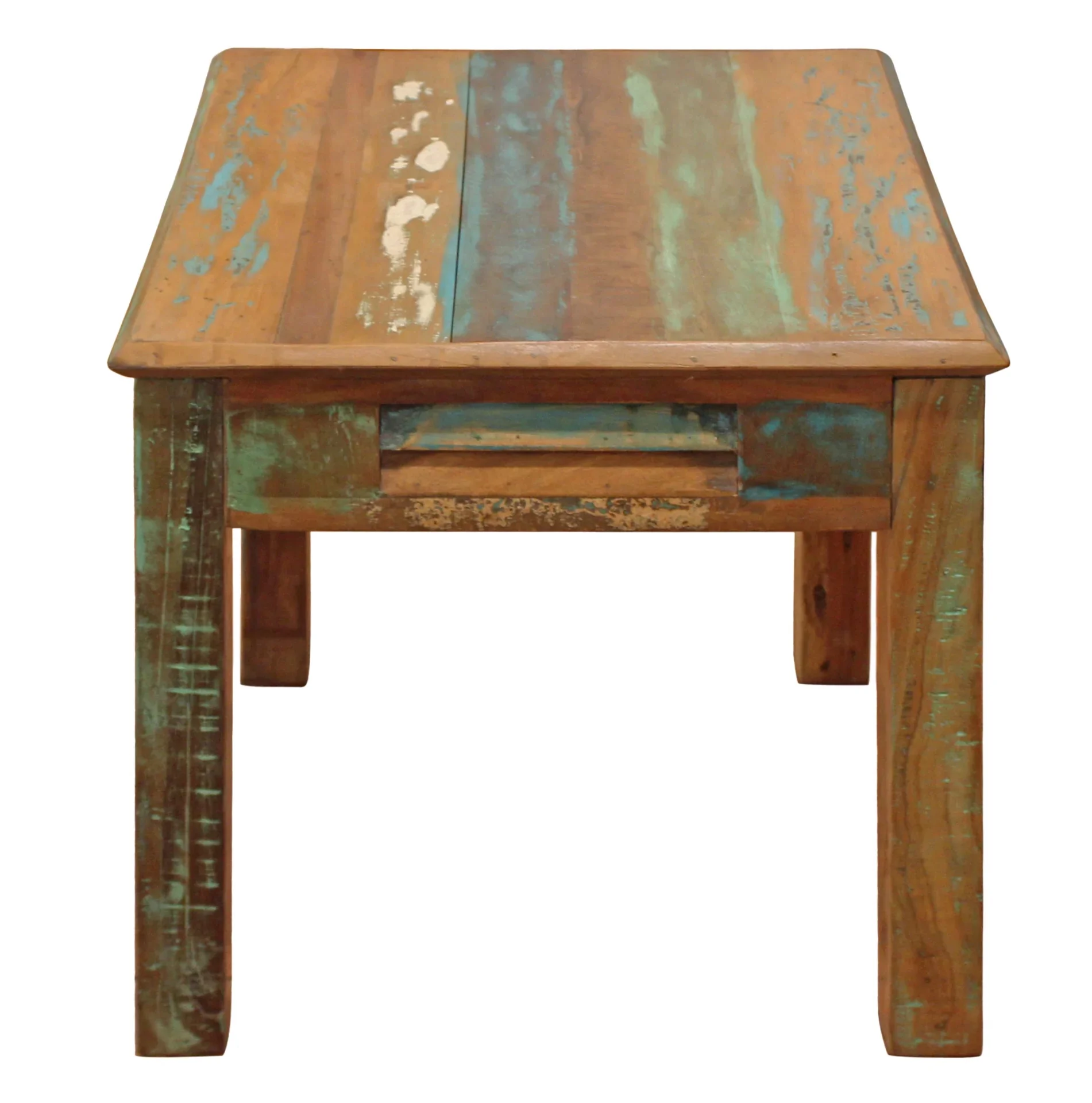 HomeRoots 488543 24 in. Solid Wood Square End Table with Drawer, Brown