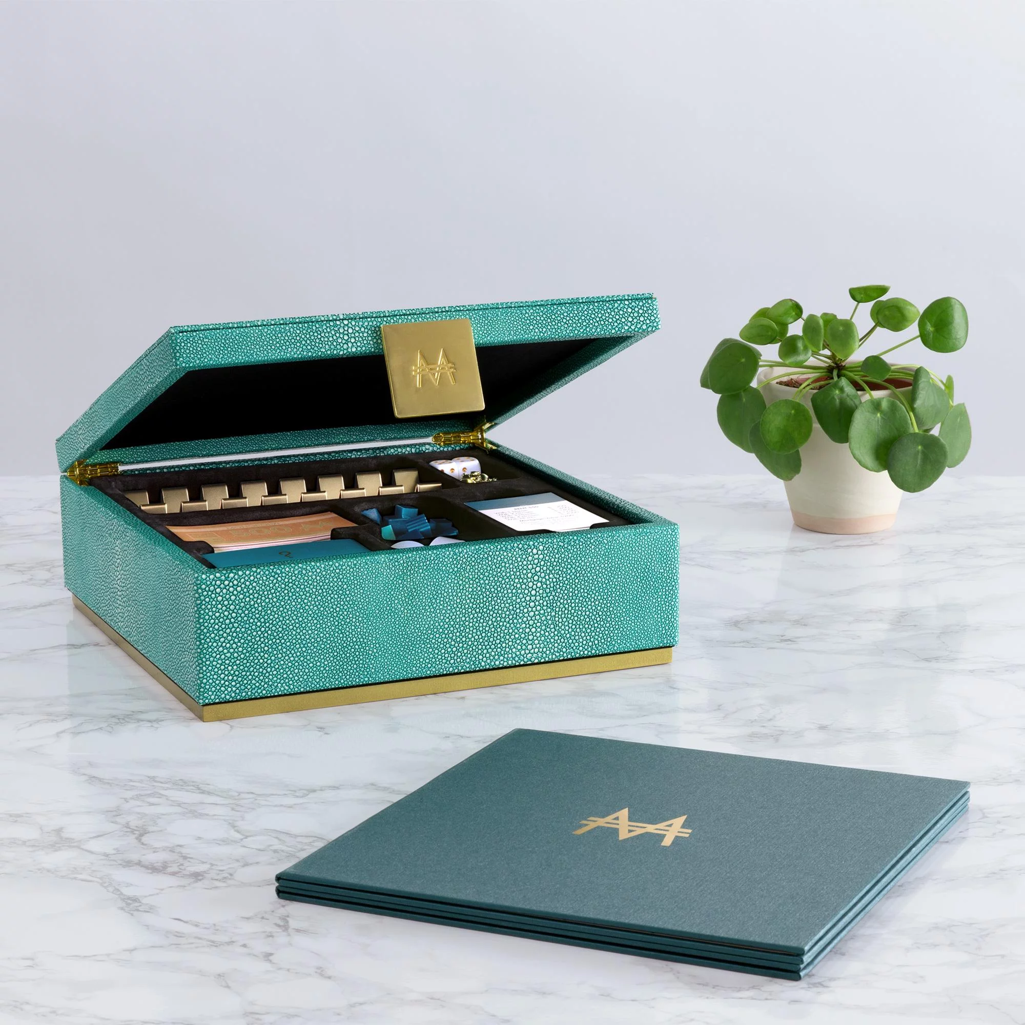 WS Game Company Scrabble Del Mar Shagreen Edition