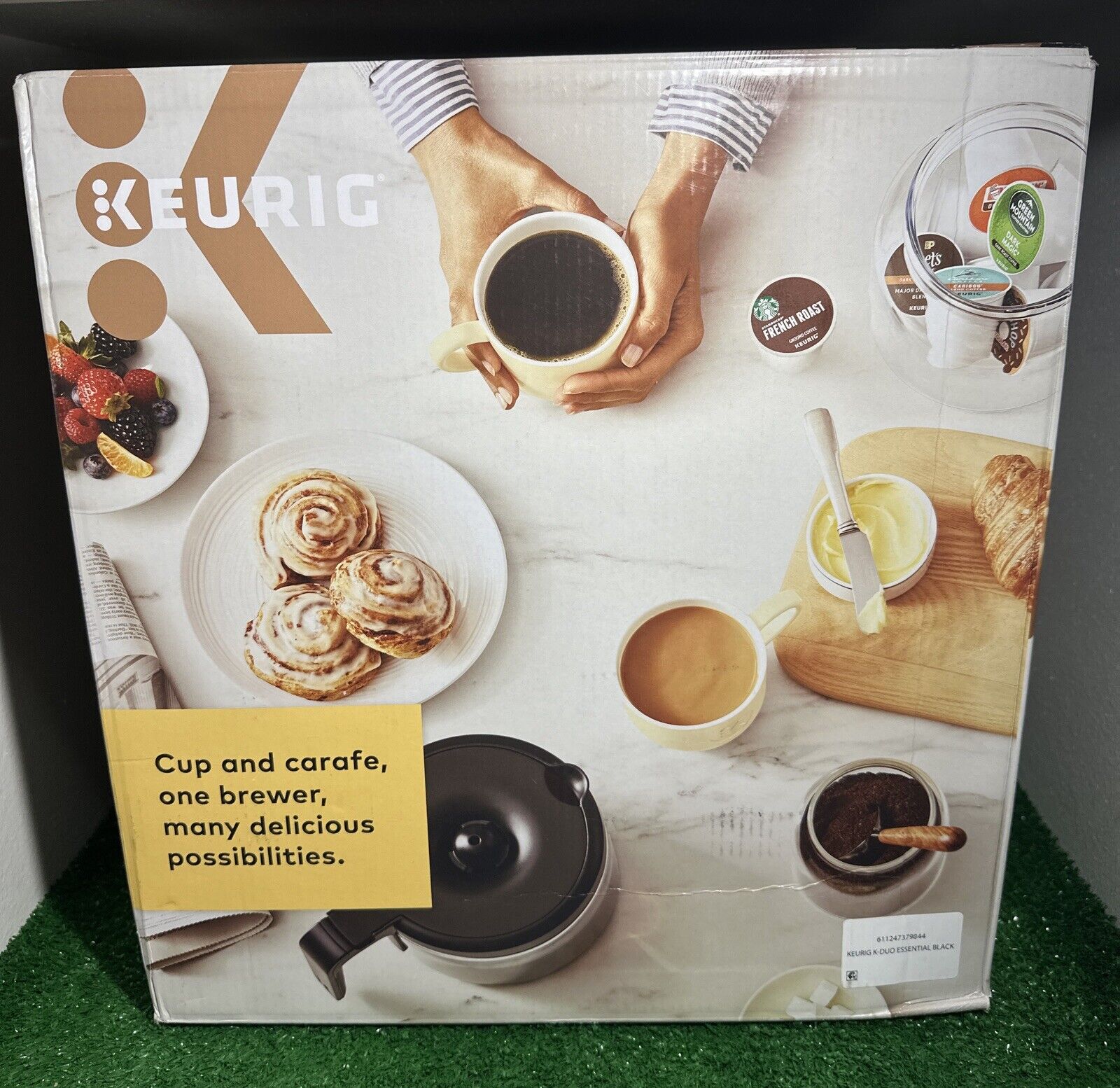 Keurig K-Duo Essentials Black Single-Serve K-Cup Pod Coffee Maker Black NIB