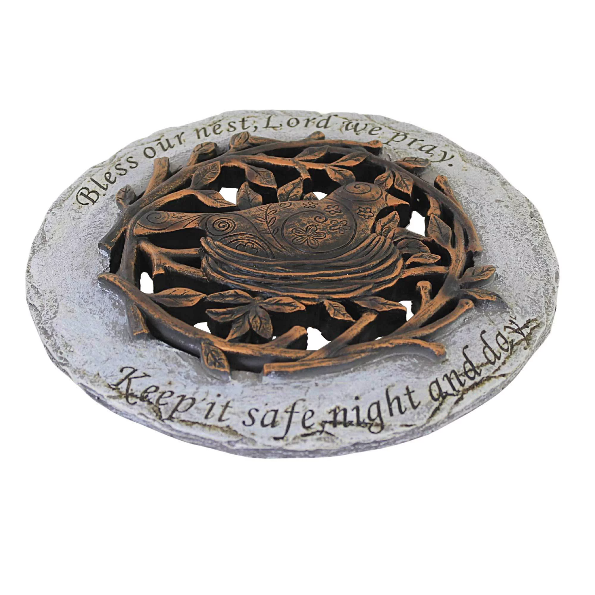 Home & Garden Bird Nest Stepping Stone Polyresin Lord Bless 10206