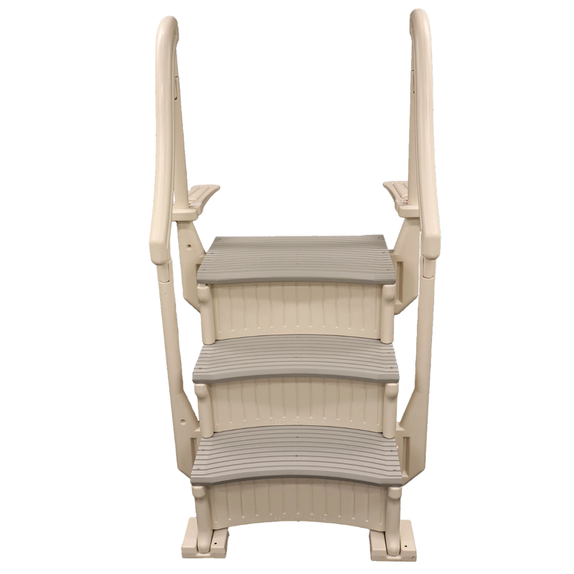 Confer Plastics Curved In-Pool 3 Step Ladder, In Ground Pool Stairs