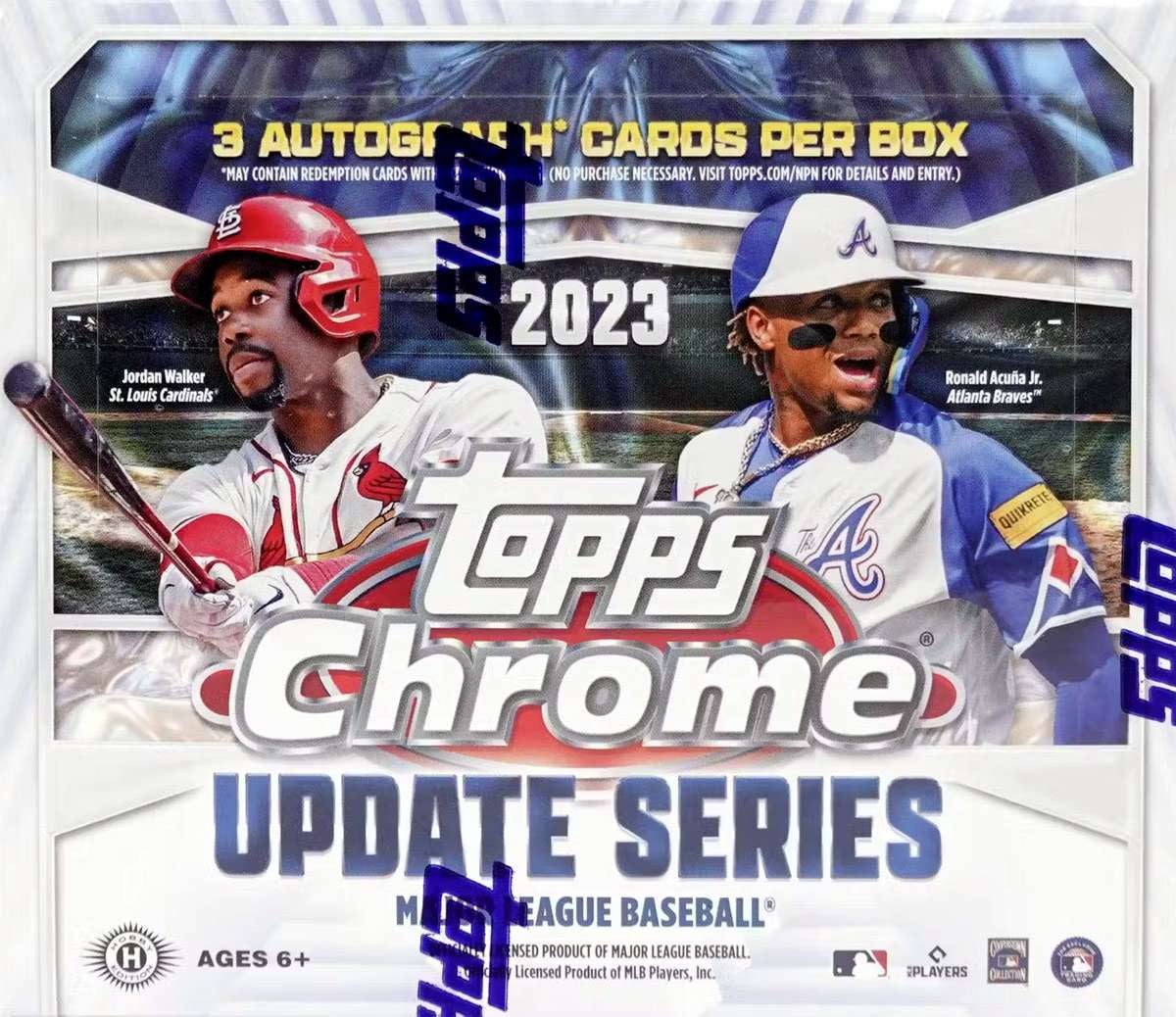 MLB 2023 Chrome Update Series Baseball Trading Card HOBBY JUMBO Box (3 Autographs!)