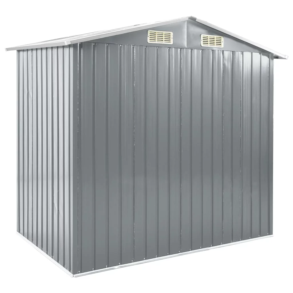 Charmma Garden Shed with Rack Gray 80.7