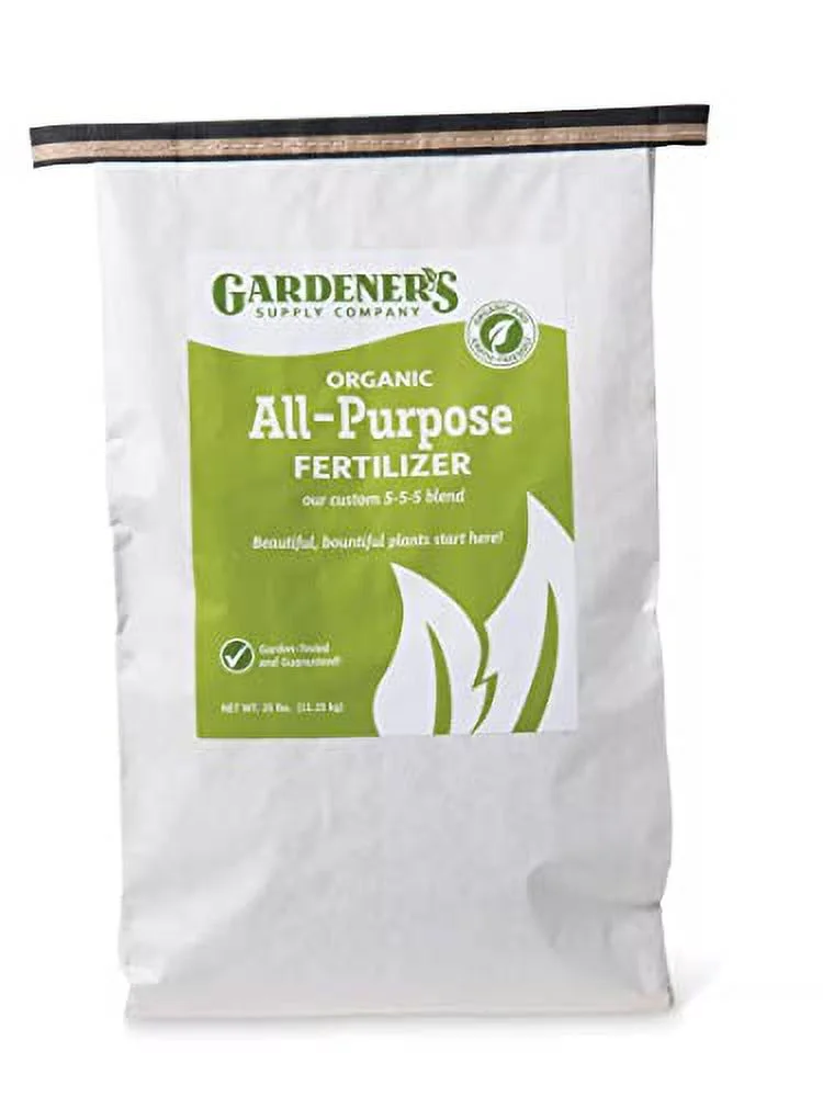 Gardener's Supply Company Organic All-Purpose Fertilizer, 25 Lbs.