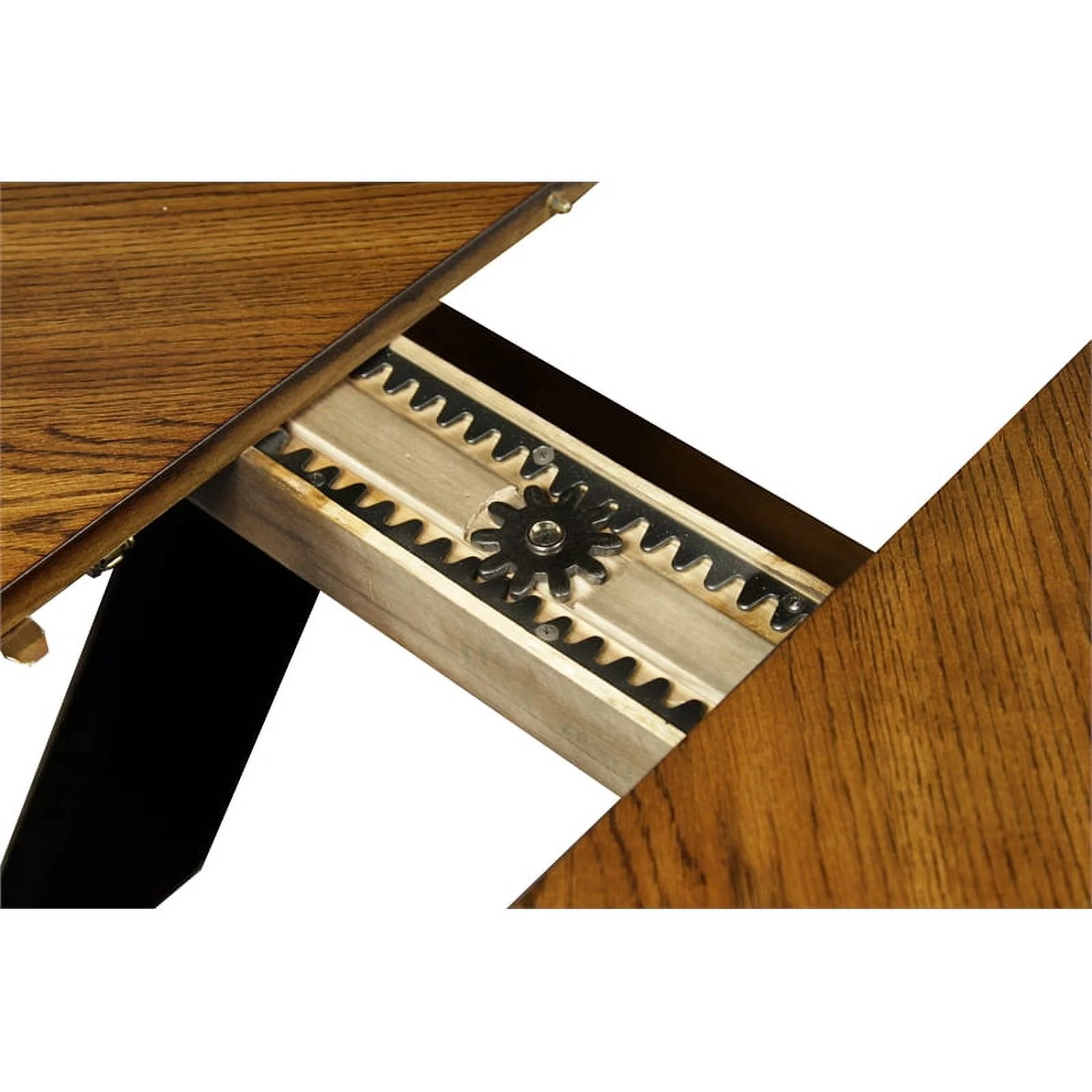 Furniture of America Hulledge Transitional 9-Piece Wood Dining Set in Dark Oak