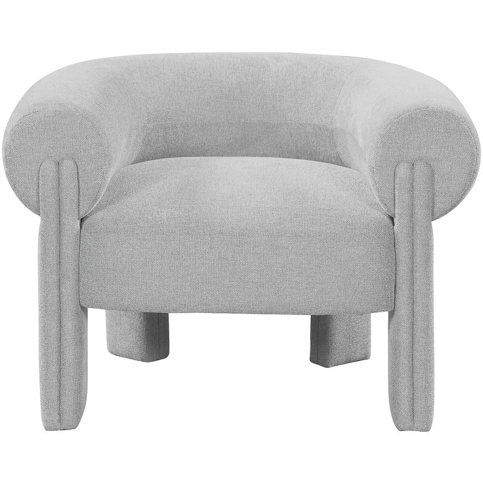 Meridian Furniture Stefano Grey Fabric Accent Chair