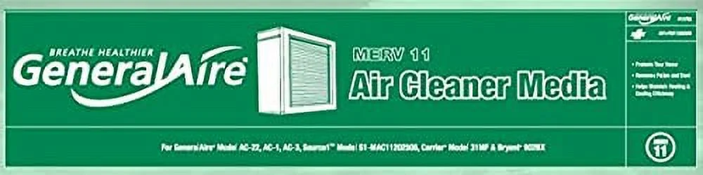 GeneralAire Pleated Media filter 12758 General 3-PACK SPECIAL