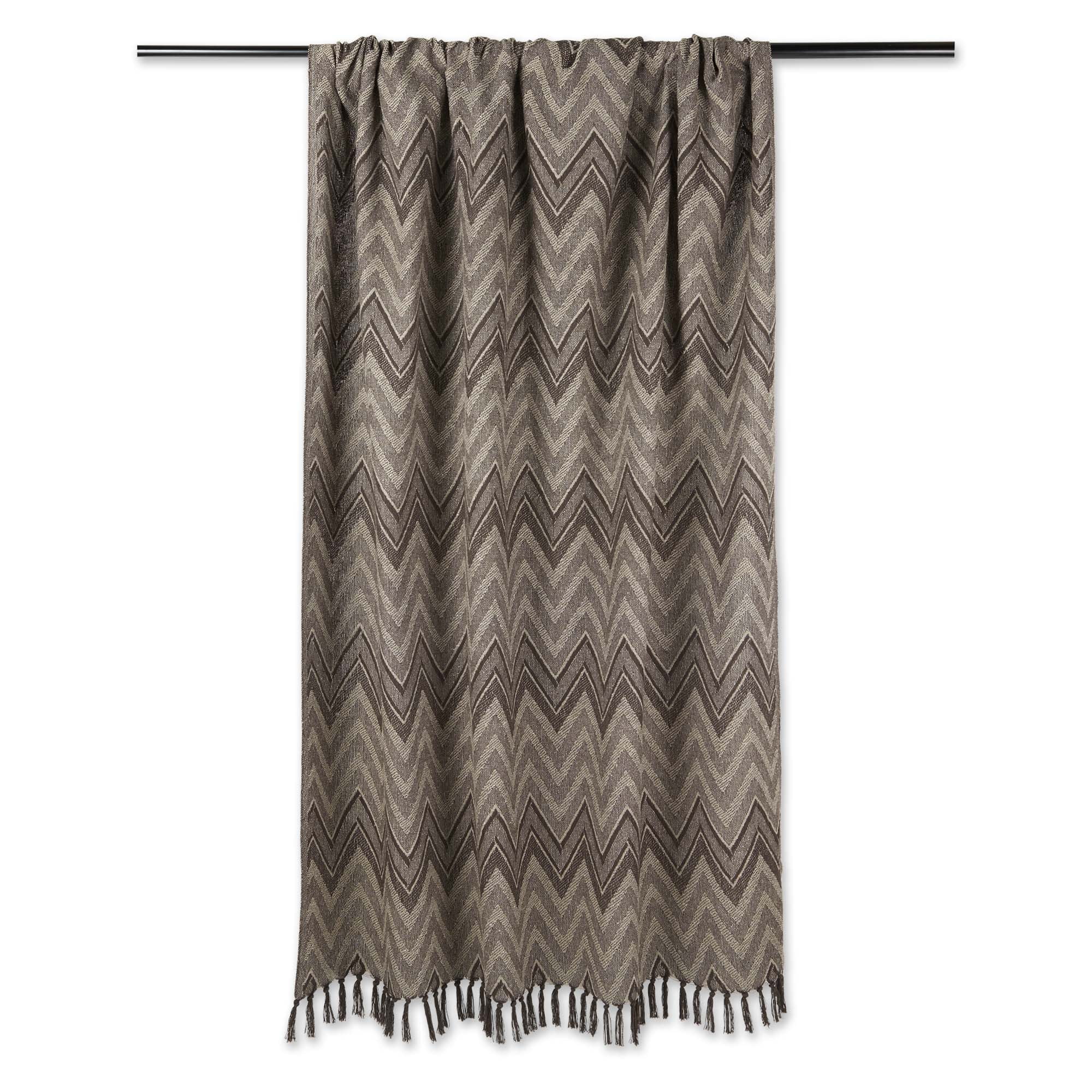 DII Stone Zig-Zag Chevron Throw