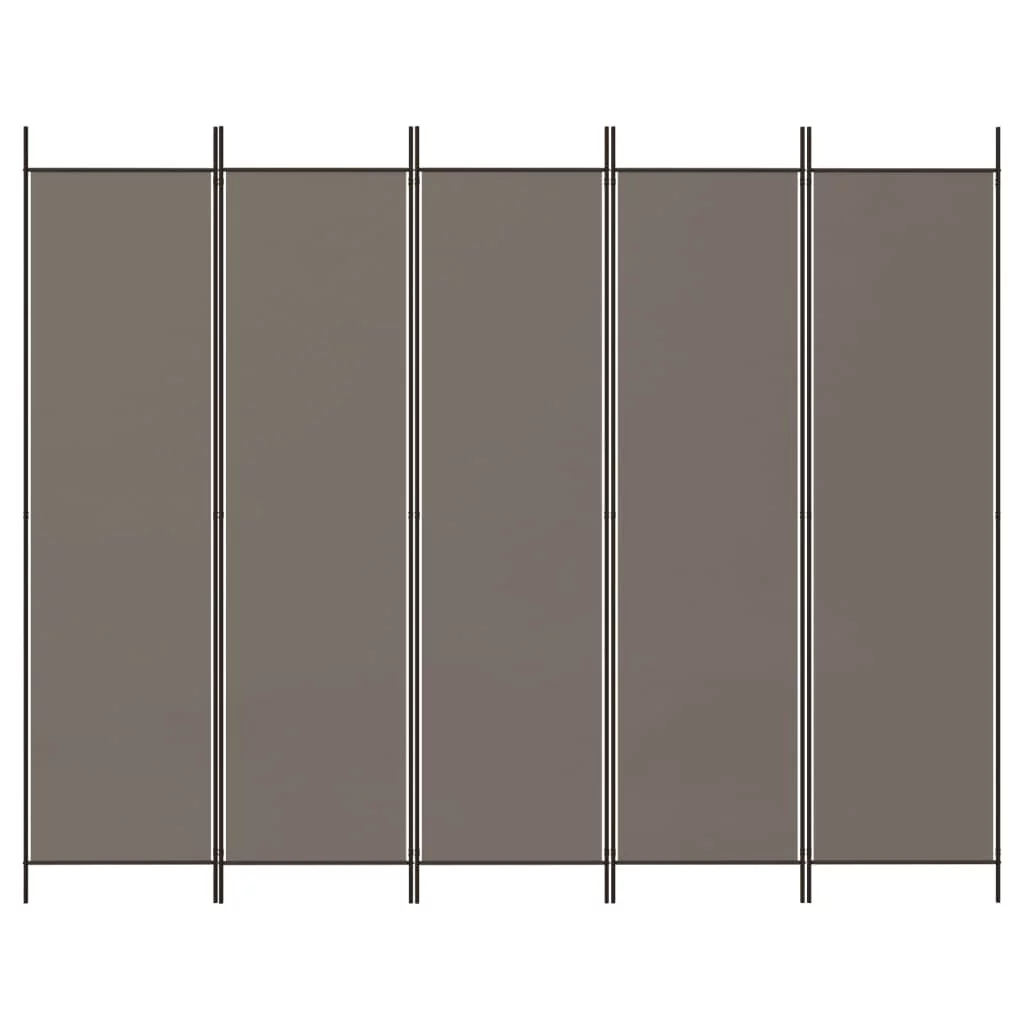 Anself 5-Panel Room Divider Anthracite 98.4