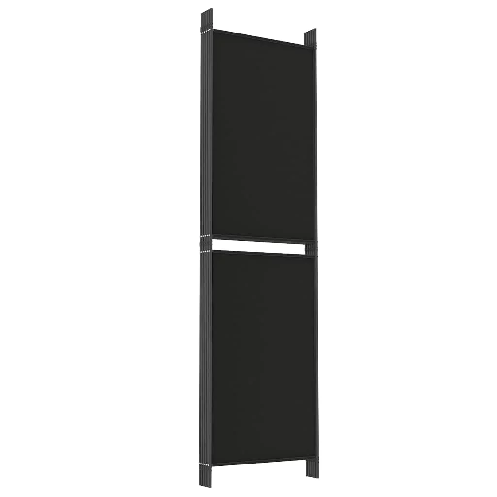 Anself 6-Panel Room Divider Black 118.1