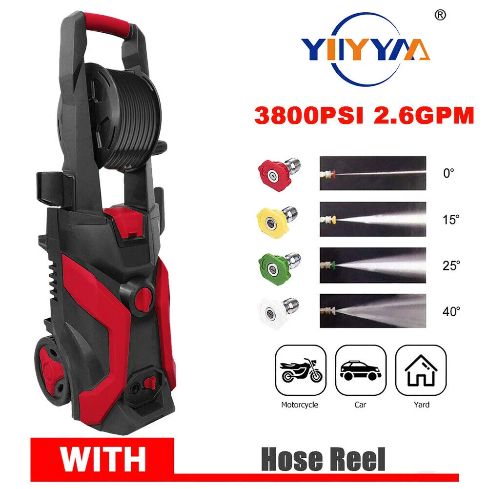 Datingday 3800PSI 2.6GPM Electric Pressure Washer Sprayer High Power Cleaner Machine