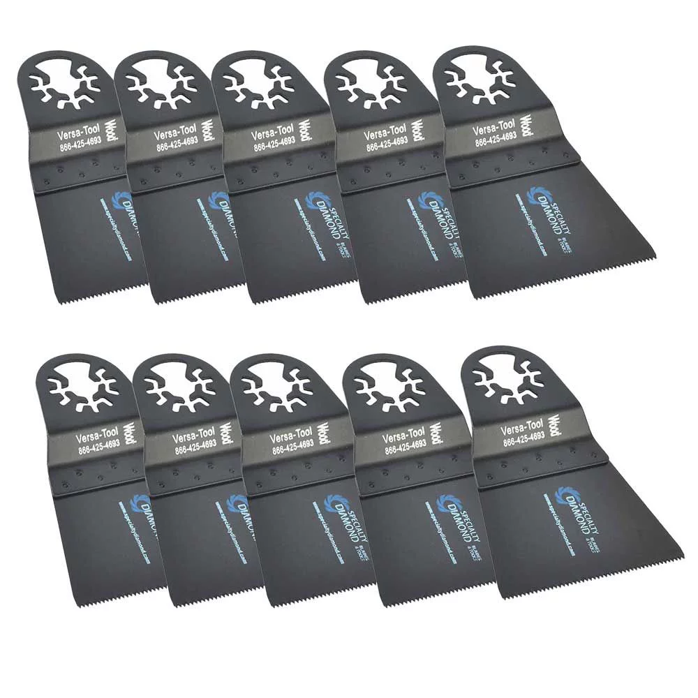 Versa Tool DB10D 65mm Wood Blade Compatible with Fein Multimaster, Dremel, Bosch, Craftsman, Ridgid Oscillating Tools / 10pk