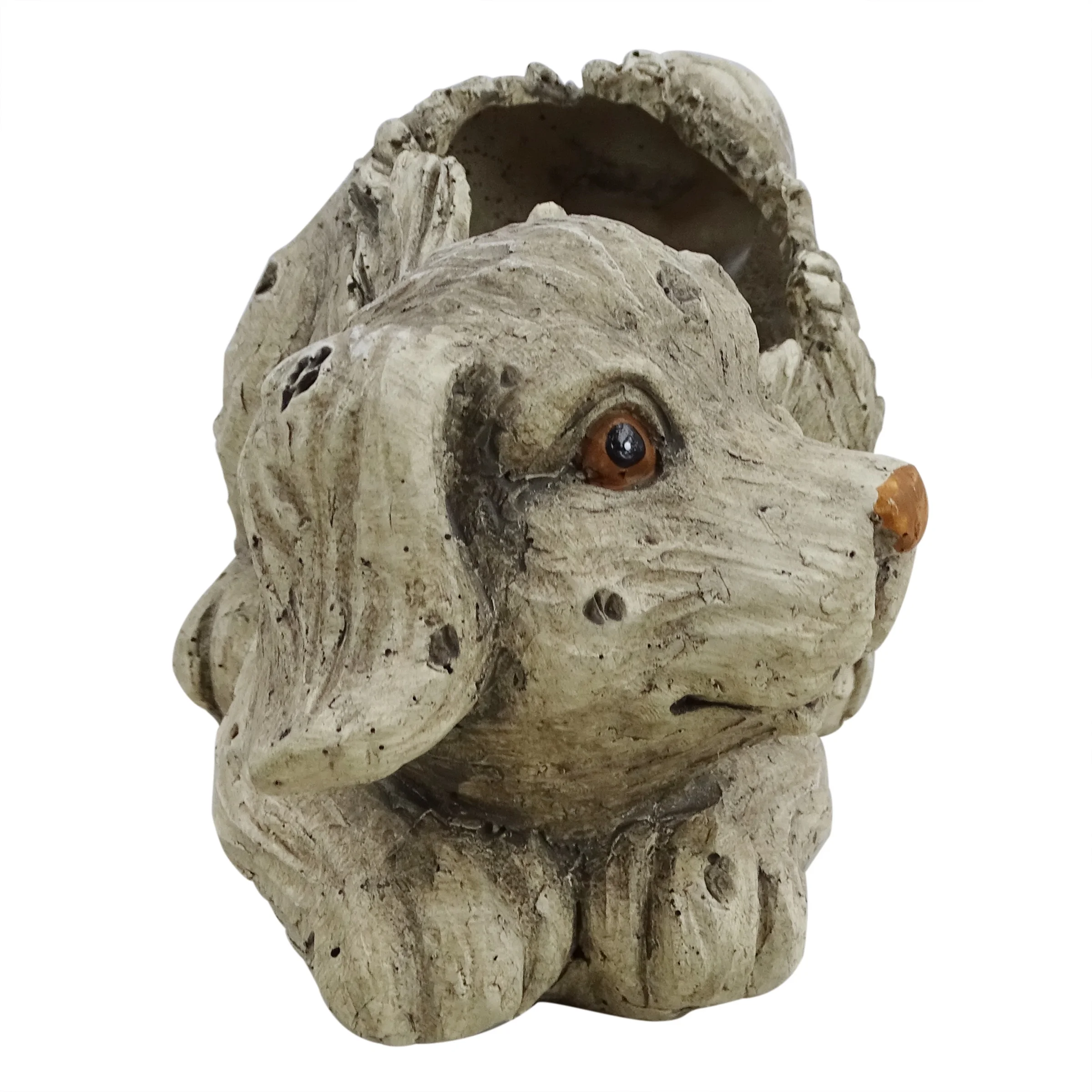 Alpine Corporation Dog Planter w/o Plants with Drainage Hole