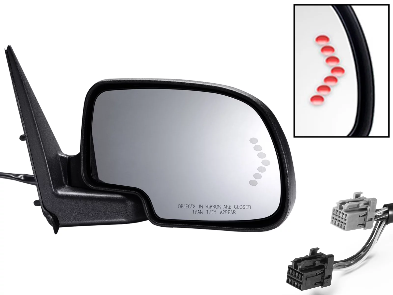 APA Replacement Rear View Mirror Power Folding Heated Signal Memory for 2003 - 2007 SILVERADO SIERRA TAHOE YUKON ESCALADE Passenger Right Side