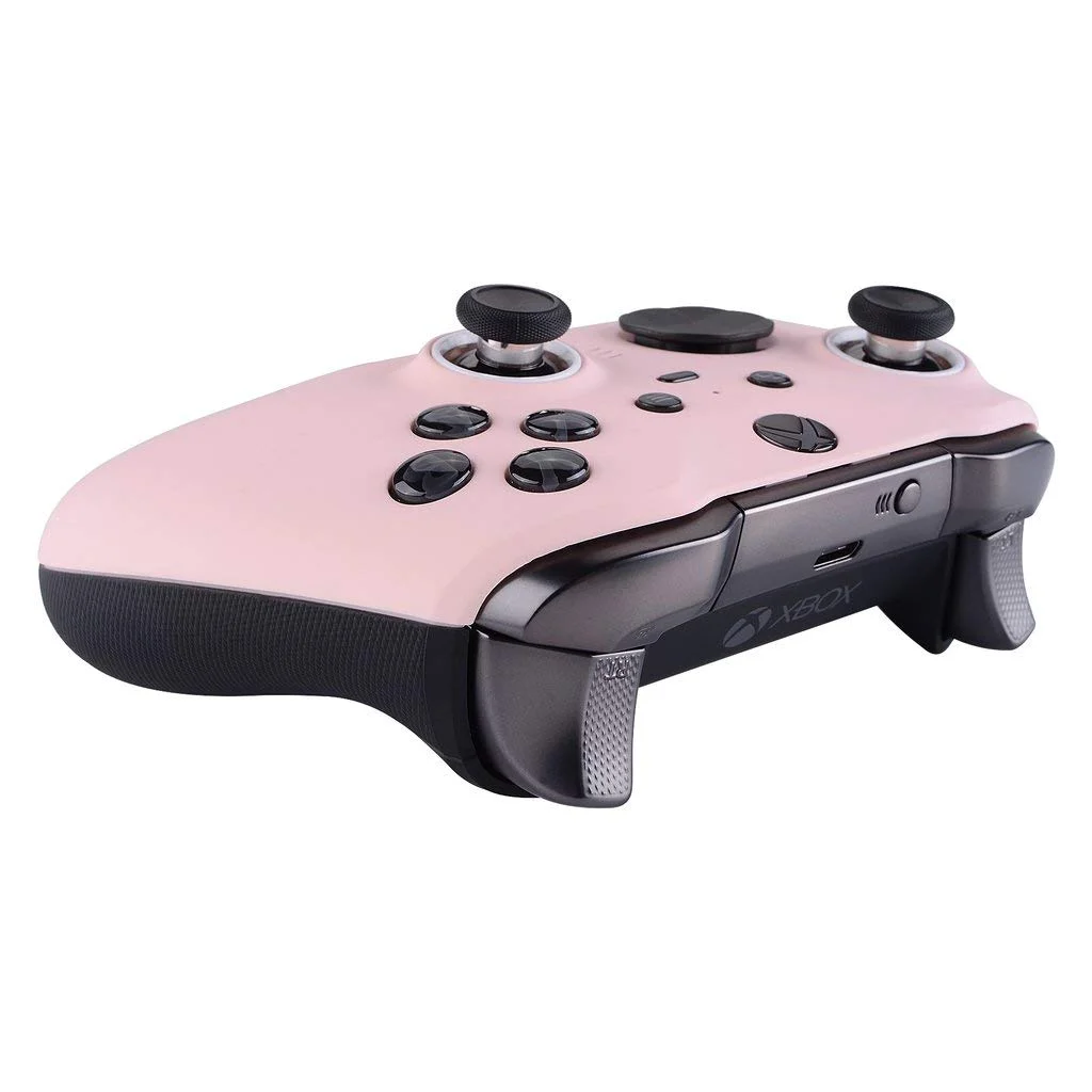 Pink Sakura UN-MODDED Custom Controller Compatible with Xbox ONE Elite Series 2