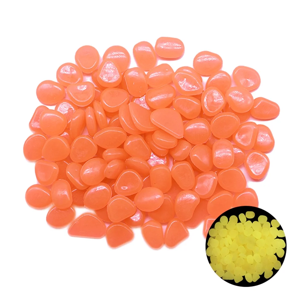 Fyeme 50Pcs Glow Stones Rocks, Luminous Stones, Pebble Stones for Decor, Glow in the Dark Garden Pebbles Stones Rocks for Yard and Walkway Large Bag Powered by Light and Solar