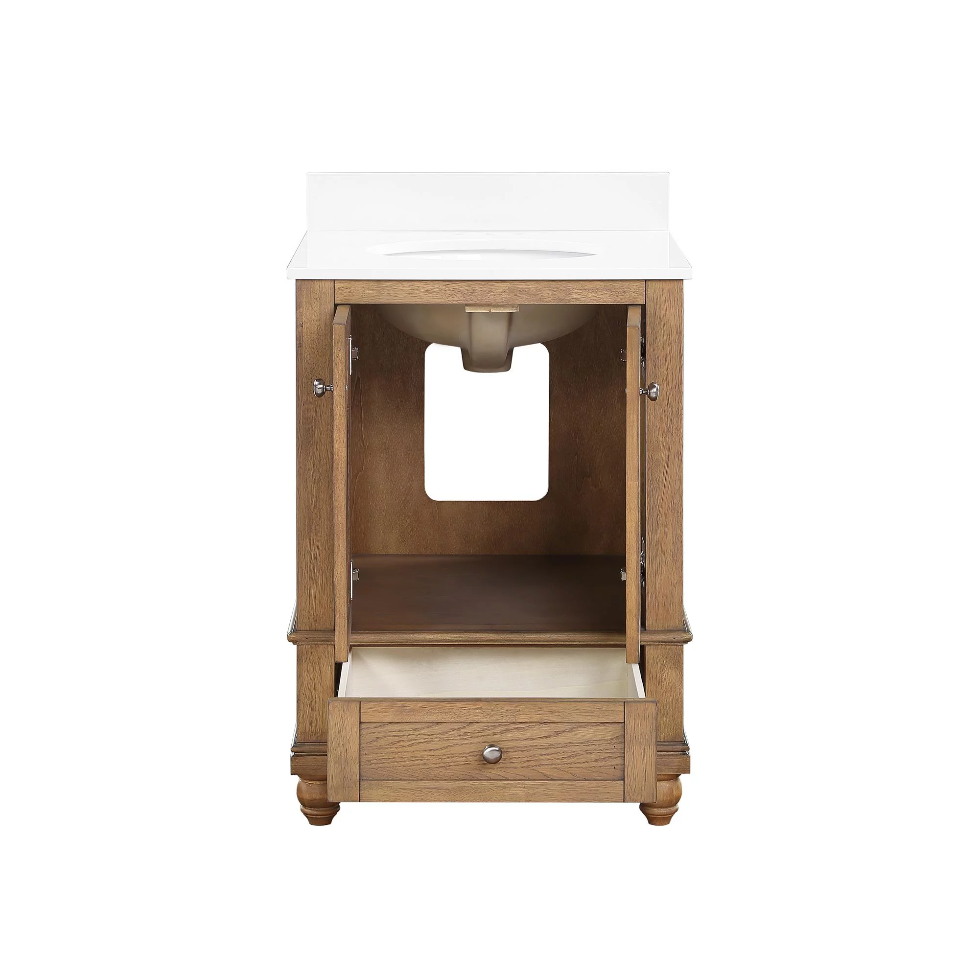 DHP Monteray Beach 24 Inch Bathroom Vanity with Sink, Natural