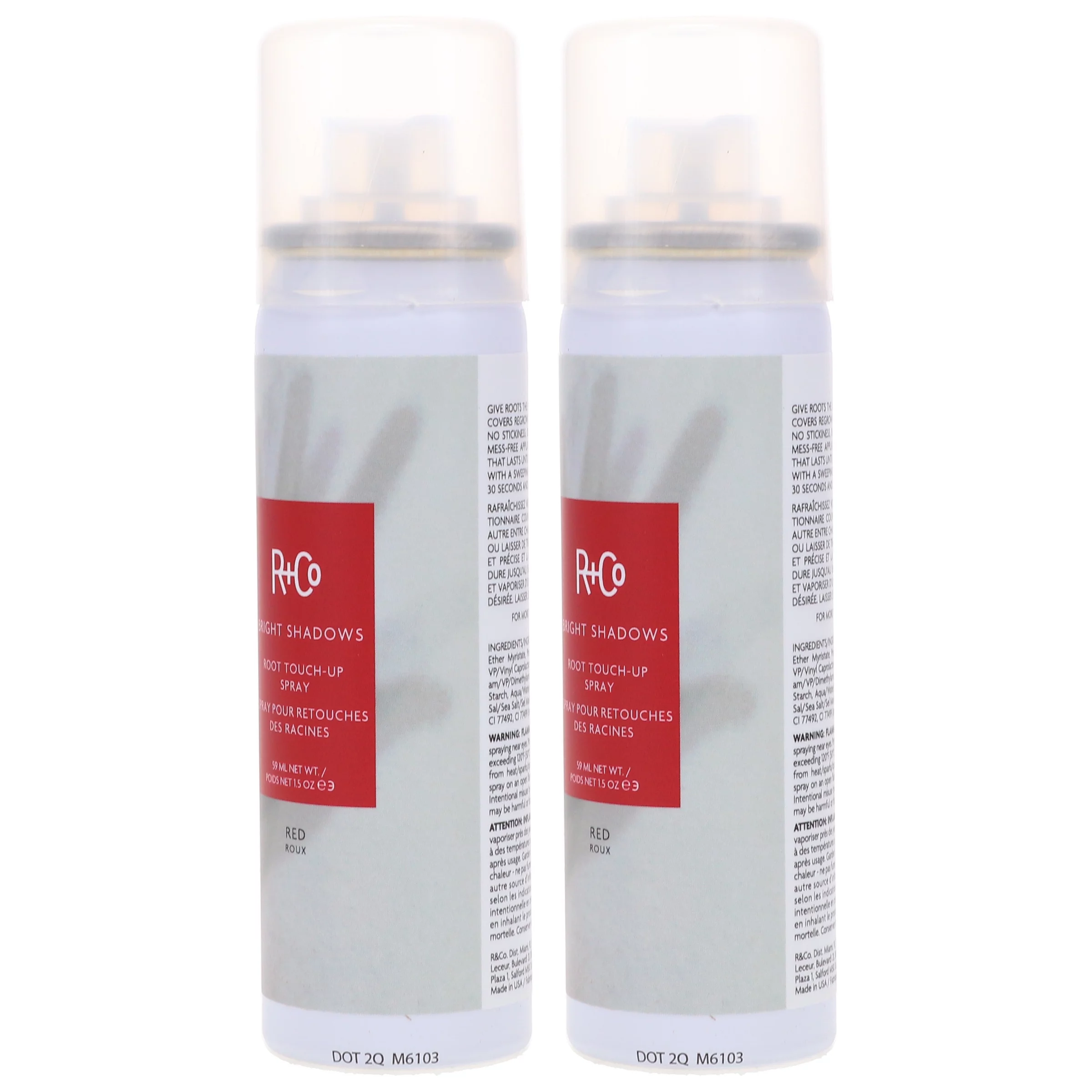 R+CO Bright Shadows Root Touch-Up Spray Red 1.5 oz 2 Pack